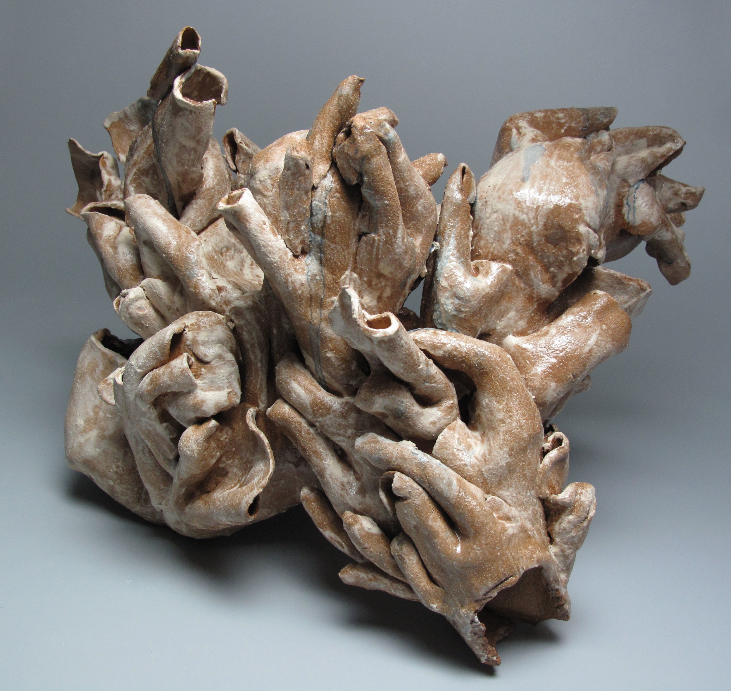   Hold , stoneware, 19" x 8" x 10" 