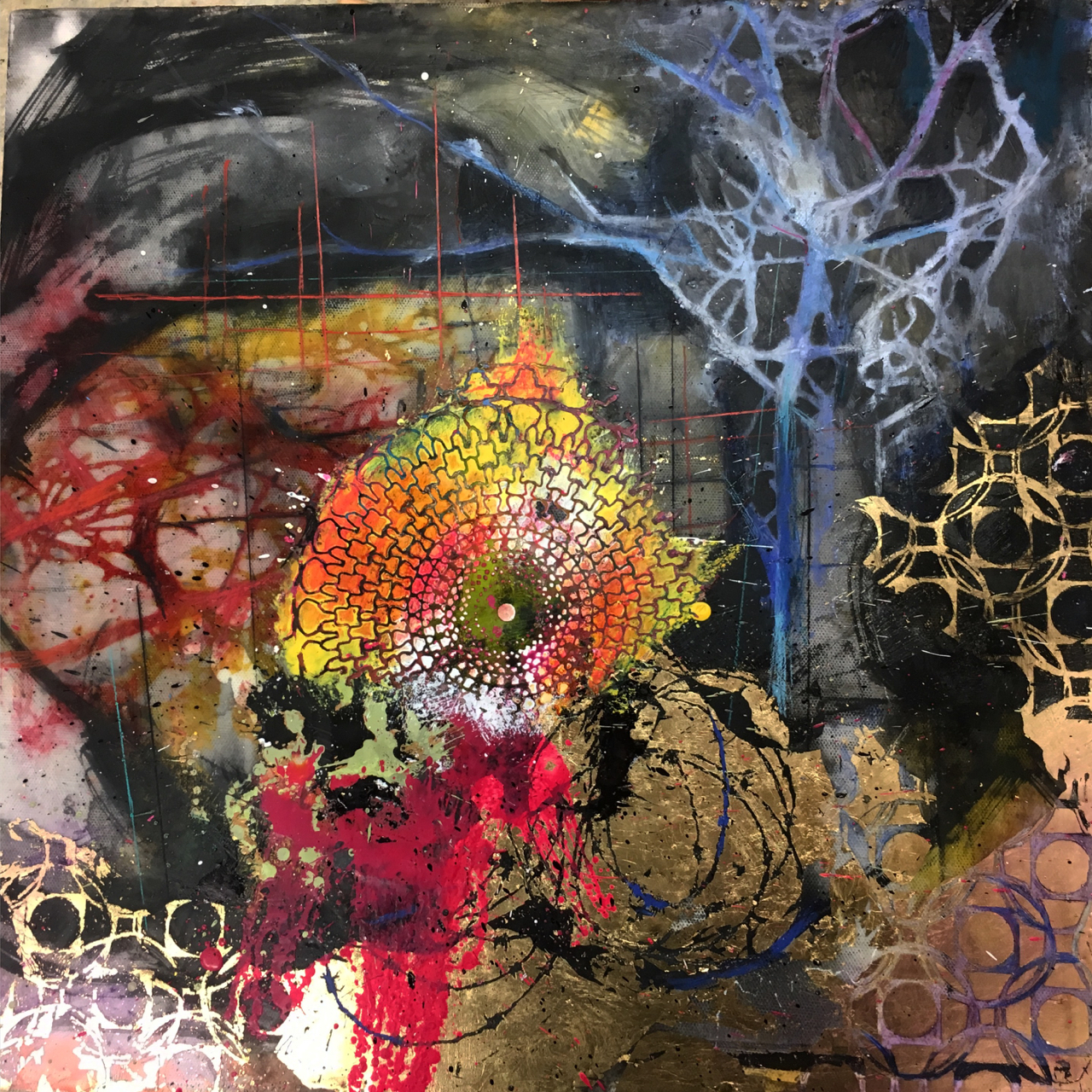  Mary Marley,  Glister , Encaustic Paint 
