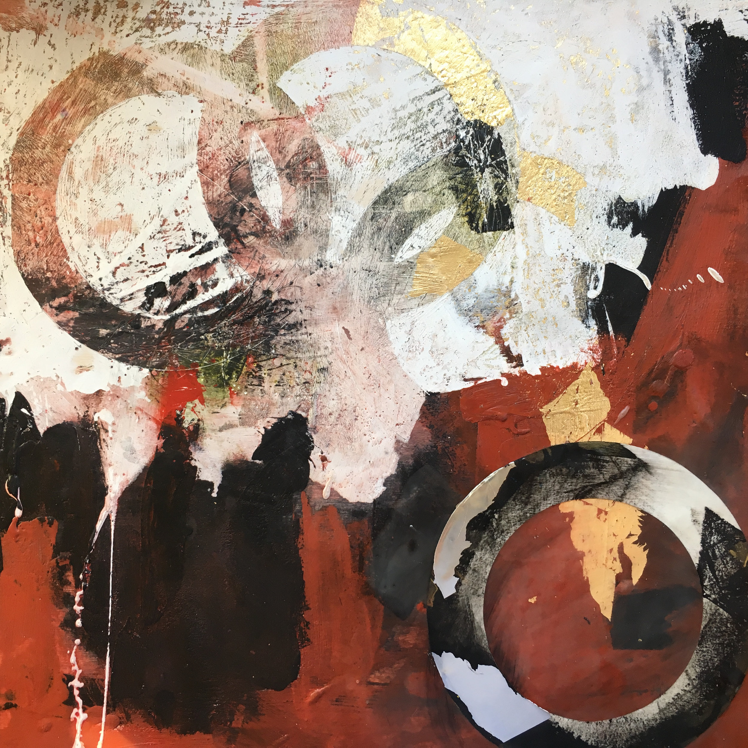 Mary Marley, Fall Back as Dust, Encaustic Paint