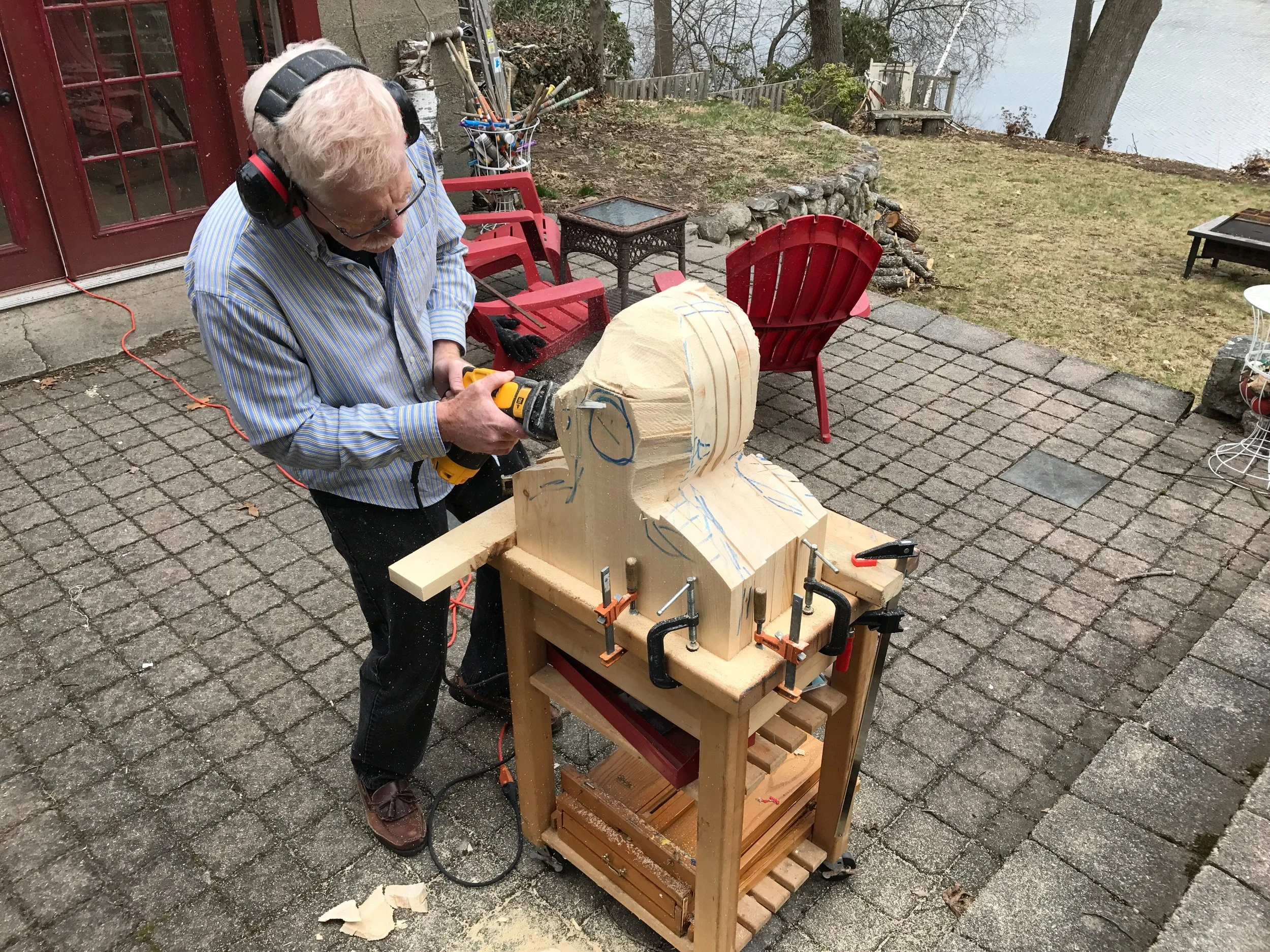 Doug at work