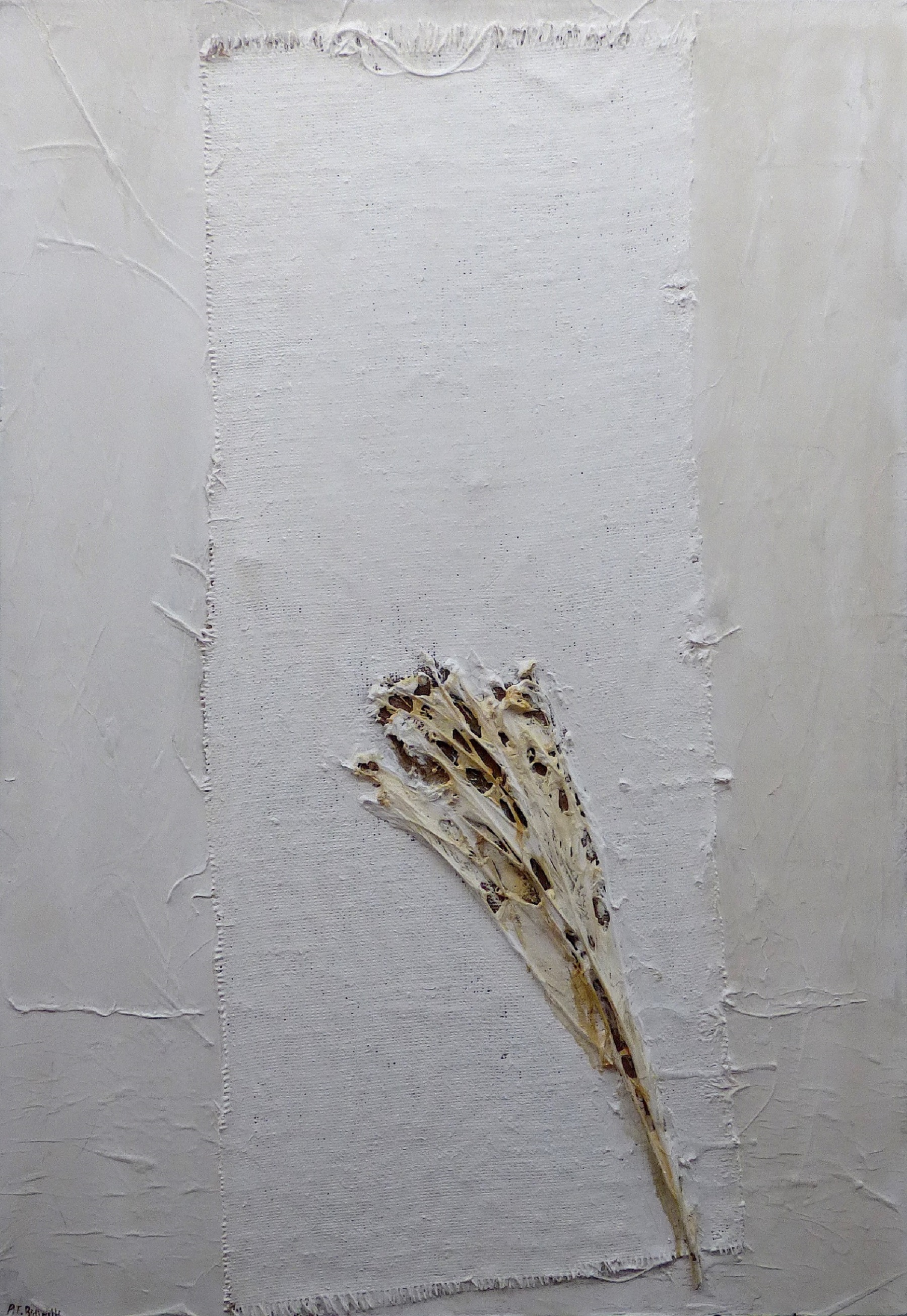  Paola Bidinelli,  Quiet Sanctuary , Mixed media on canvas, 28x39 