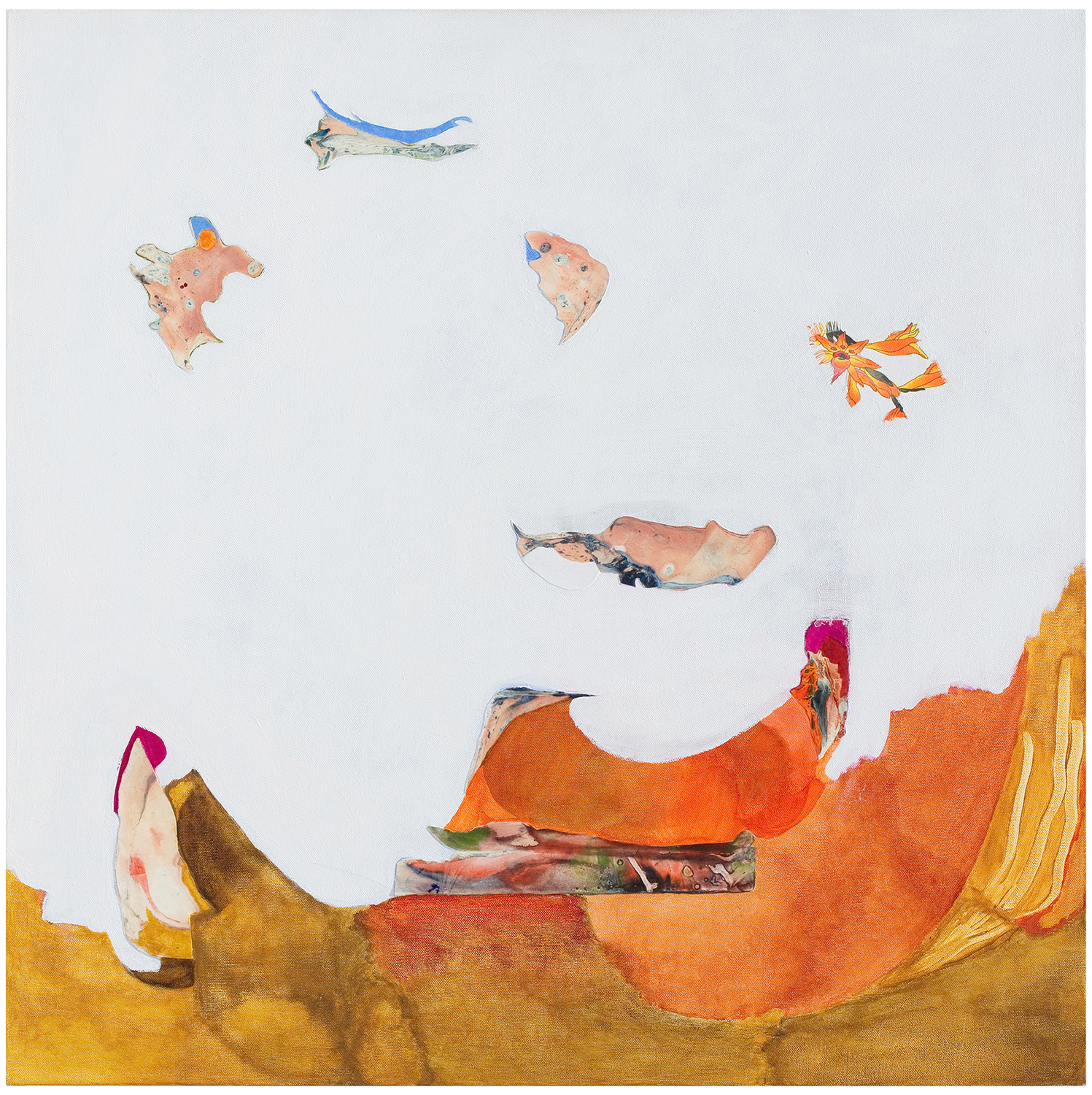  Joyce Pommer,  To a Land Beyond , Mixed media on canvas, 30x30 
