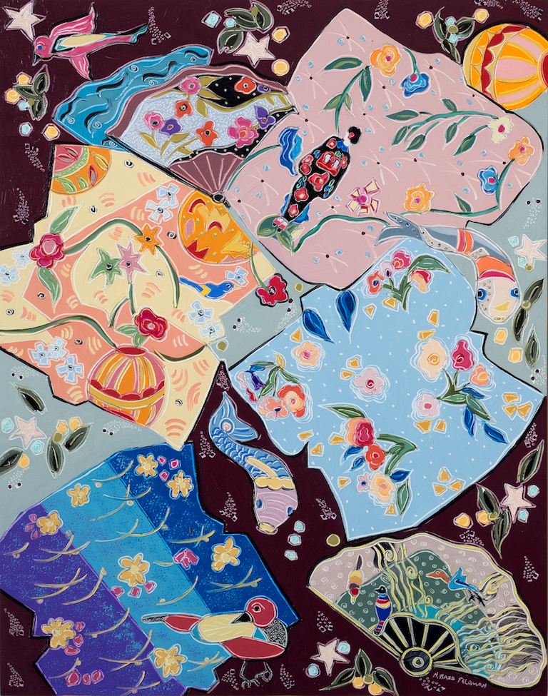 Nan Hass Feldman, Lost in the Dream of the Floating World , 28 x 22
