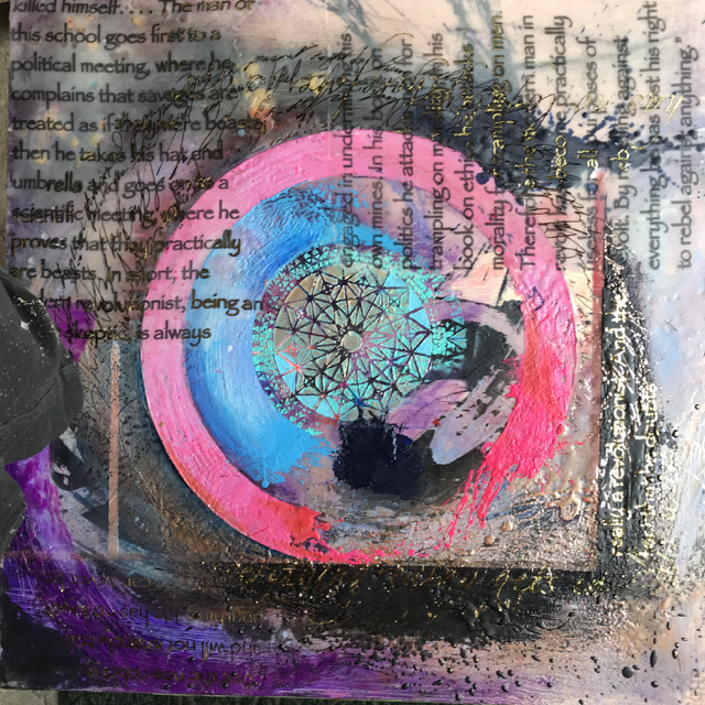  Mary Marley,  From Orthodoxy , encaustic painting, 18x18 