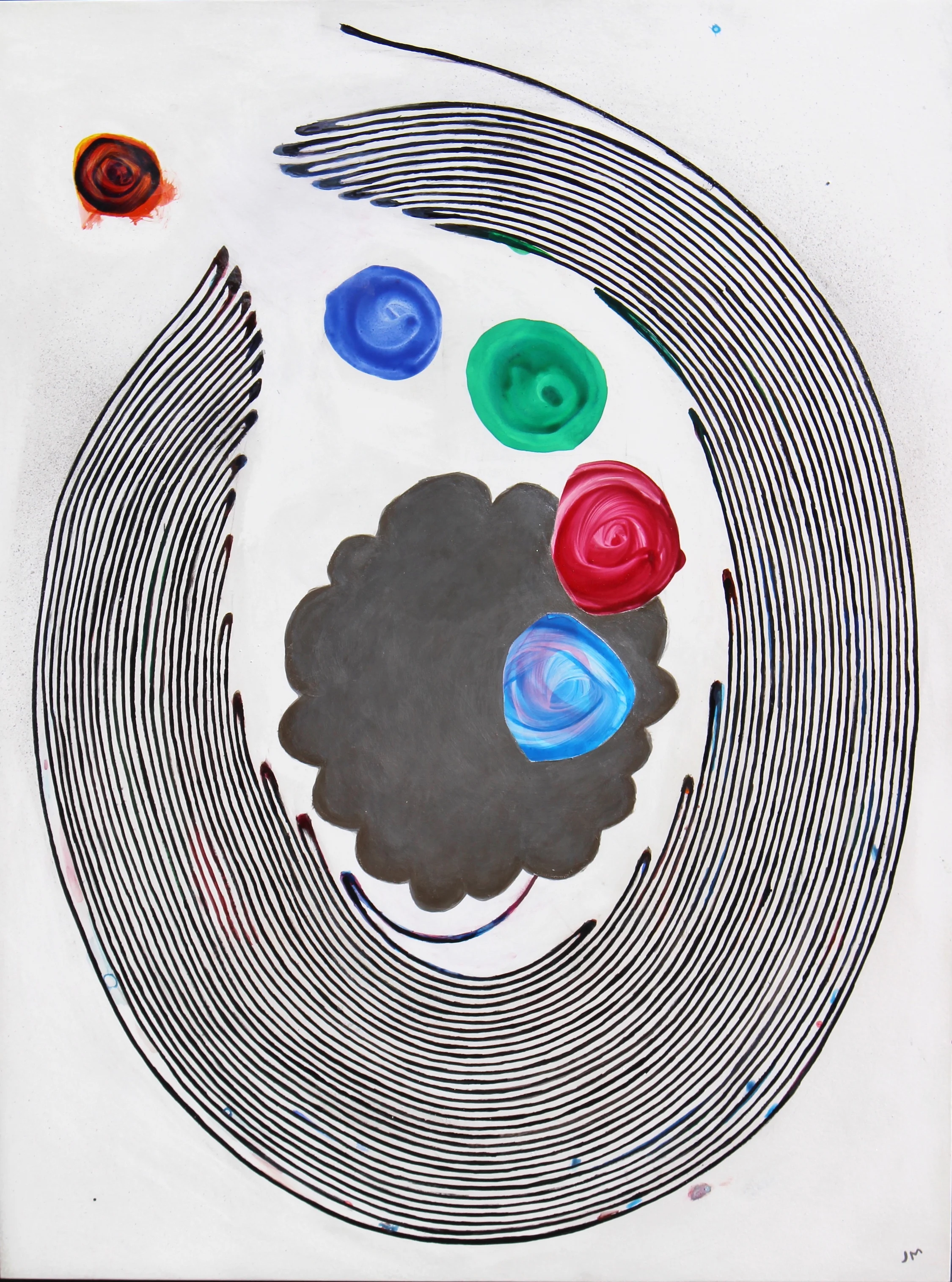 Joel Moskowitz, My True Colors Coming Out , acrylic on cradled panel, 24x18