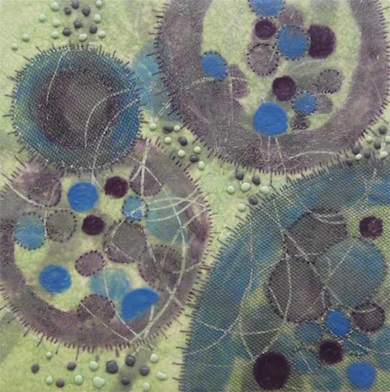 “Meta cell 7,” painting by Kay Hartung