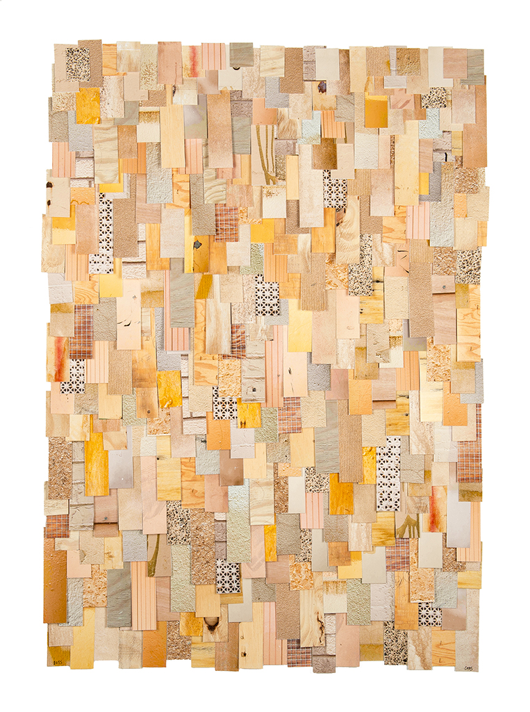 Capucine Bourcart, Sandy Brown , photo-collage, 30” x 22”