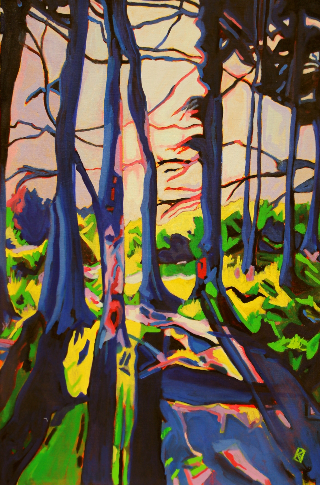 Kate Graham Heyd, Center Stage, oil on canvas, 24”x36”
