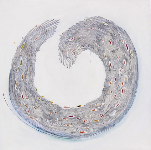 “Let the River Take You,” drawing by Joel Moskowitz