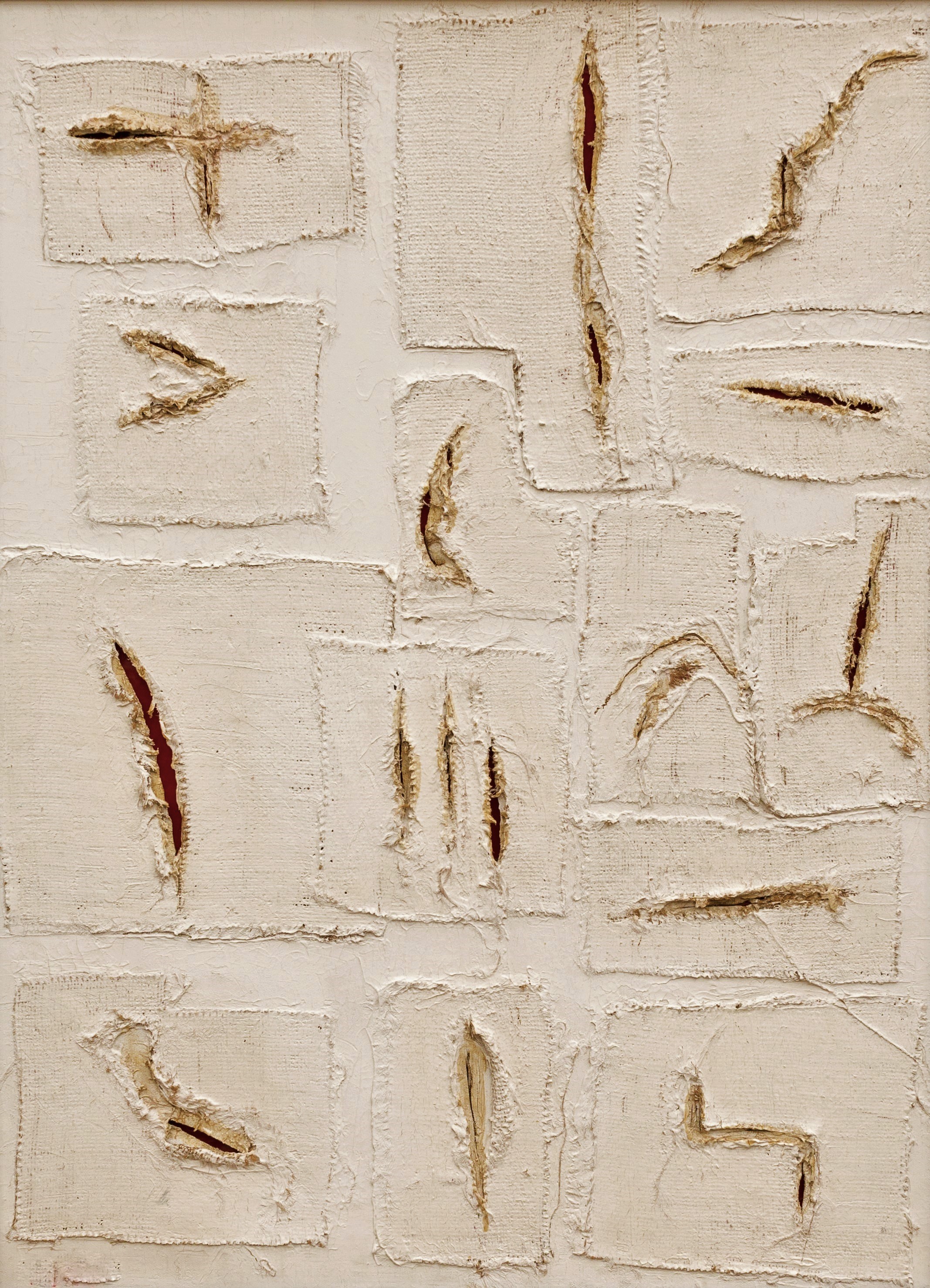 “Scars,” mixed media work by Paola Bidinelli