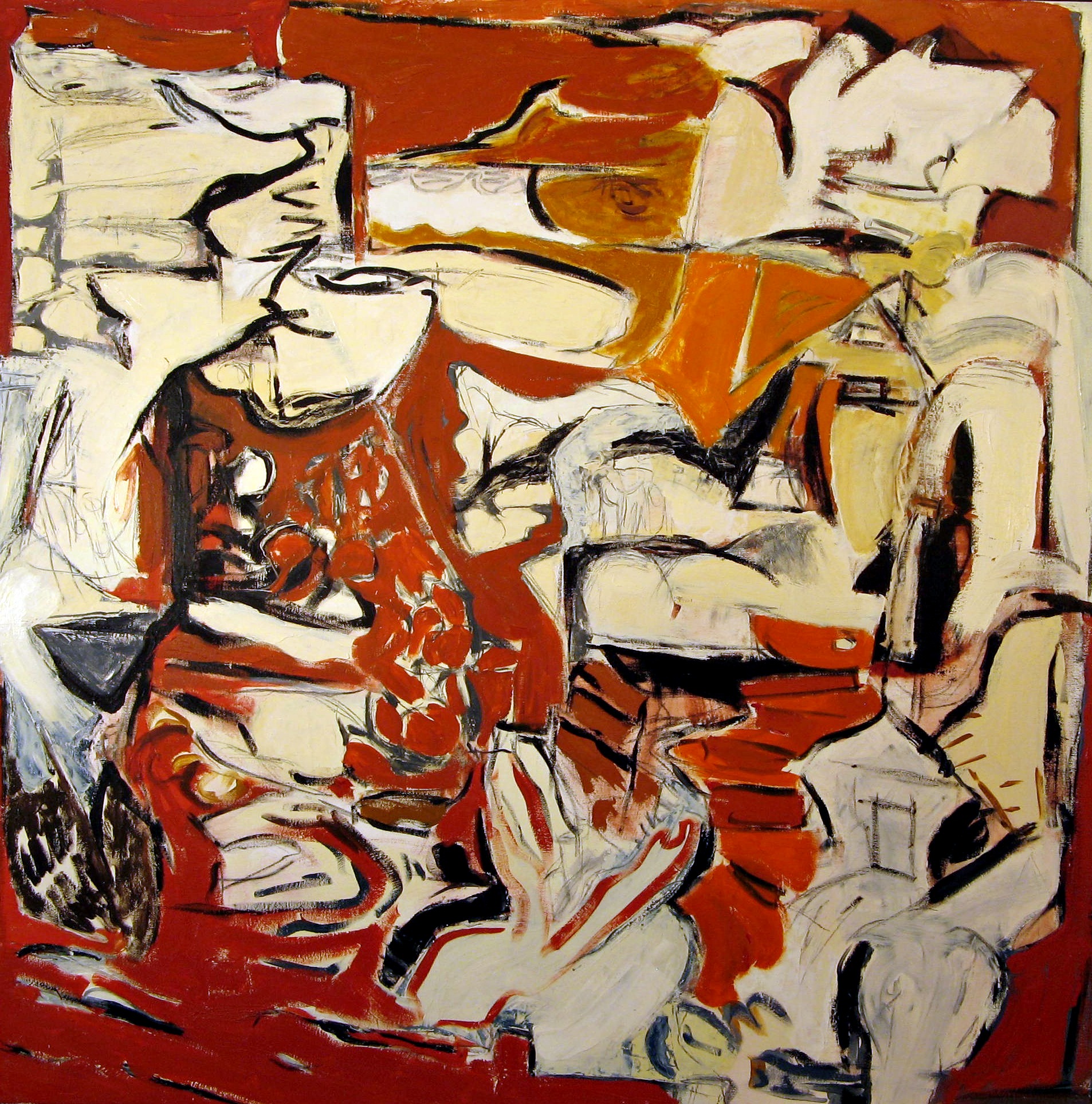  Osterman,  Red Friday , Oil on canvas, 44x44 