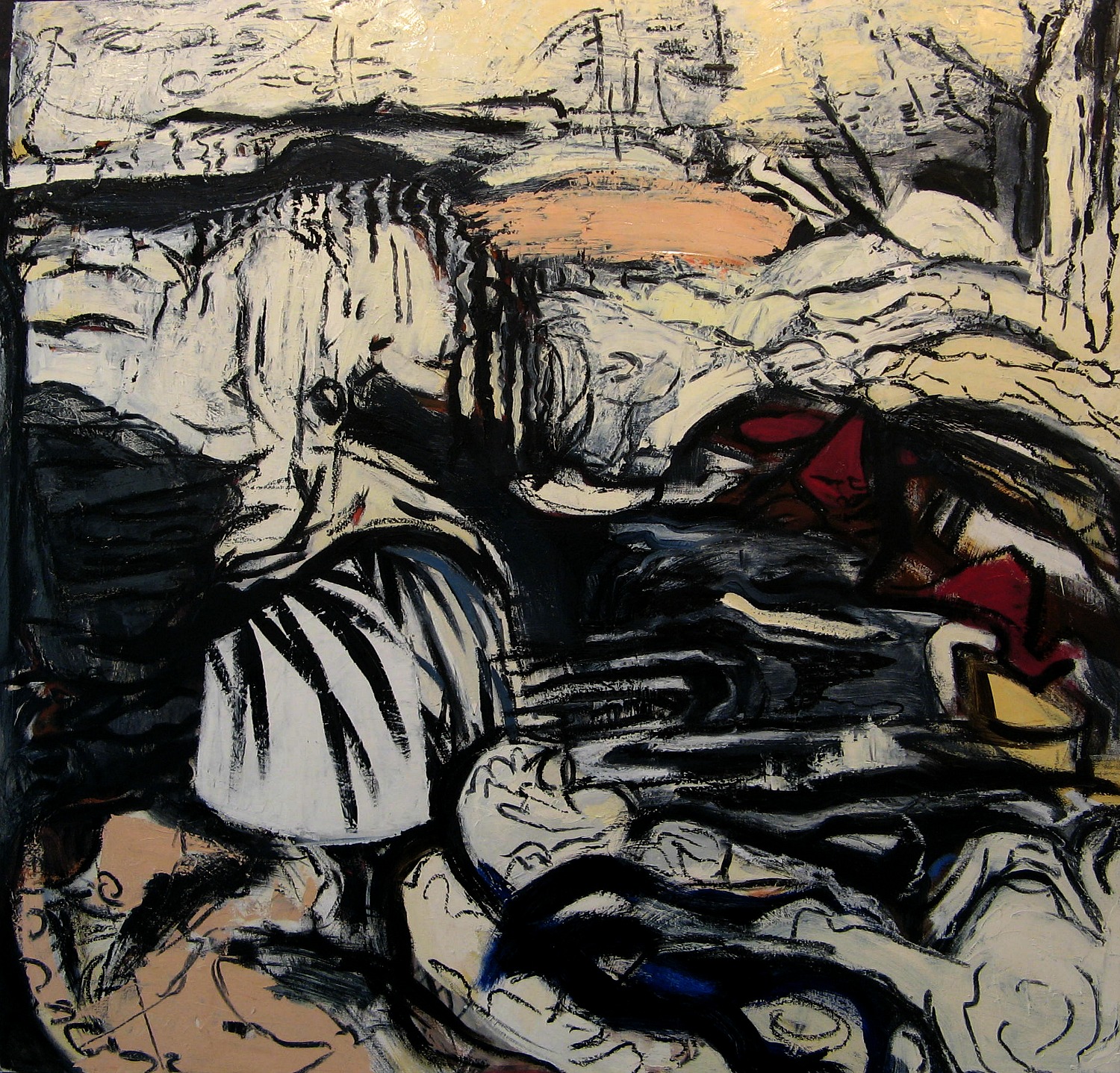 Osterman, Red Rocks , Oil on canvas, 44x42
