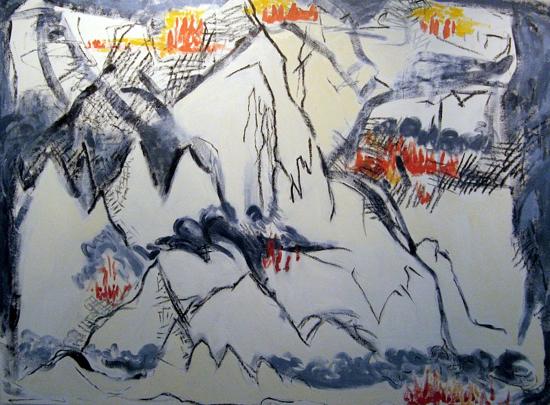 Cascades , Oil on canvas, 44x60