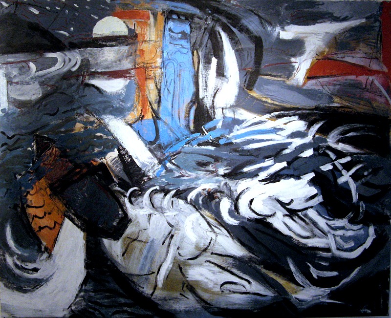 Meteor Shower, Oil on canvas, 42x52