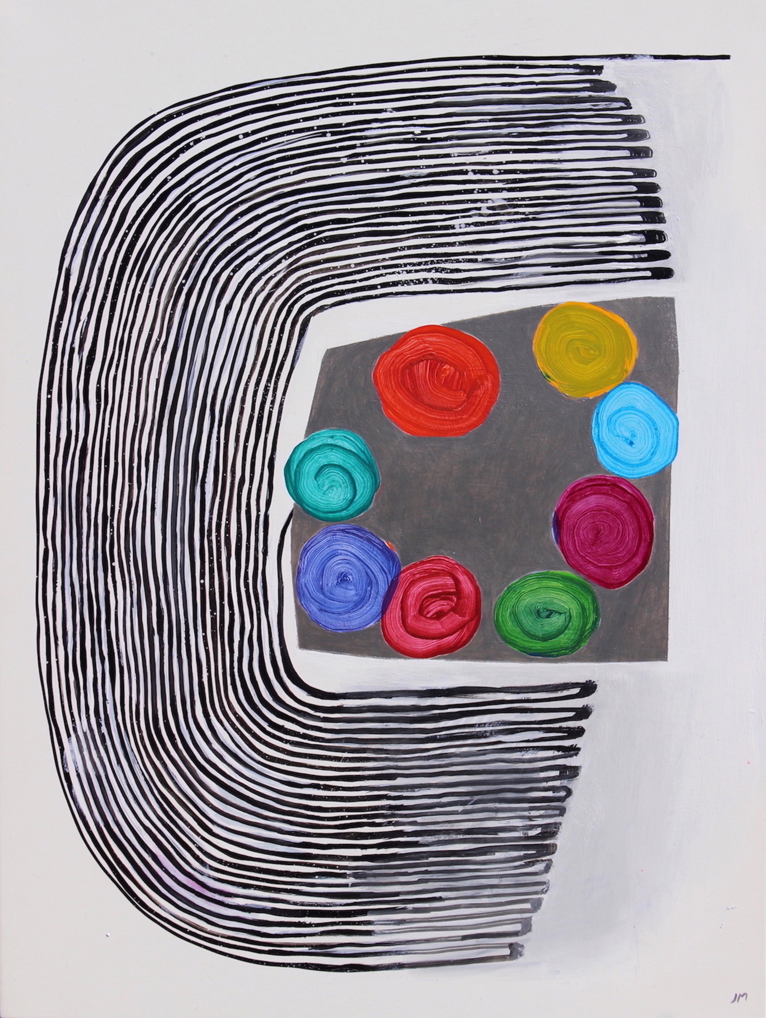 Joel Moskowitz, My True Colors, Acrylic on wood panel, 24x18