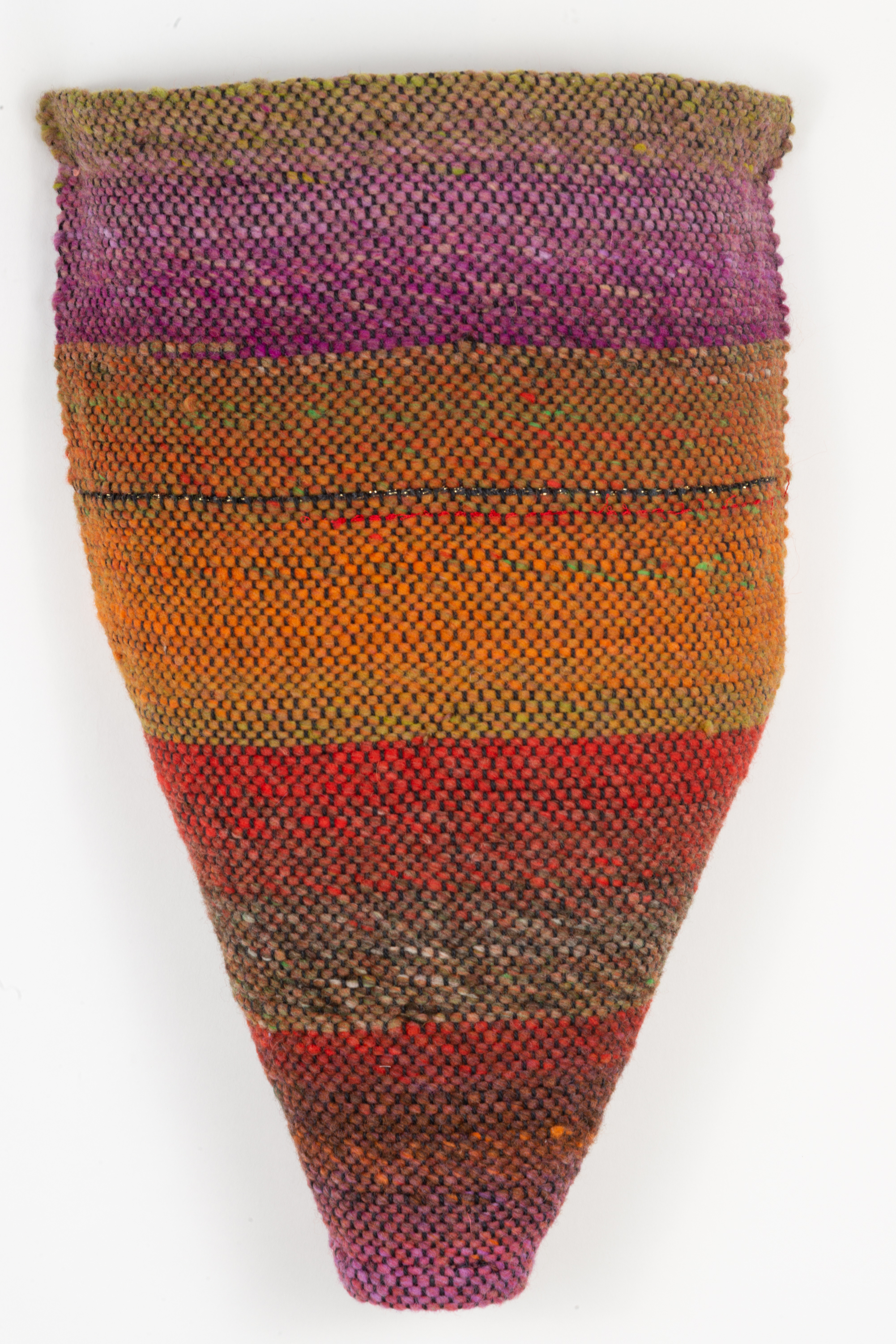  Sylvia Vander Sluis,  Earthy Torso 2,  Handwoven wool, 17x14x4 