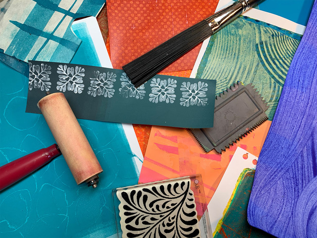 Painted Paper workshop image, Deborah Drummond
