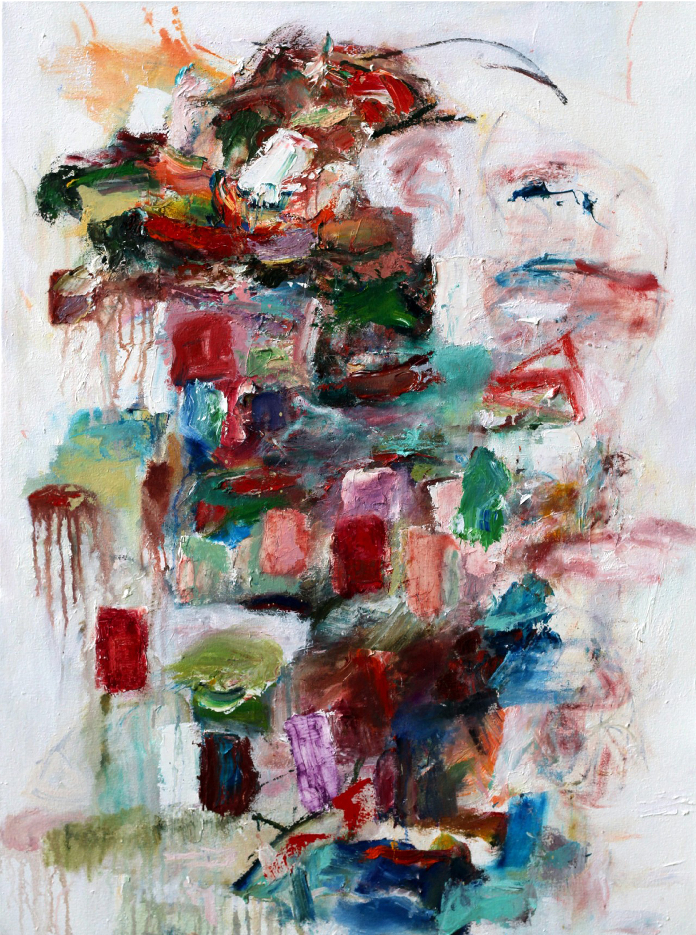  Katherine Borkowski-Byrne,  Building Promises , Oil on canvas, 40x30 