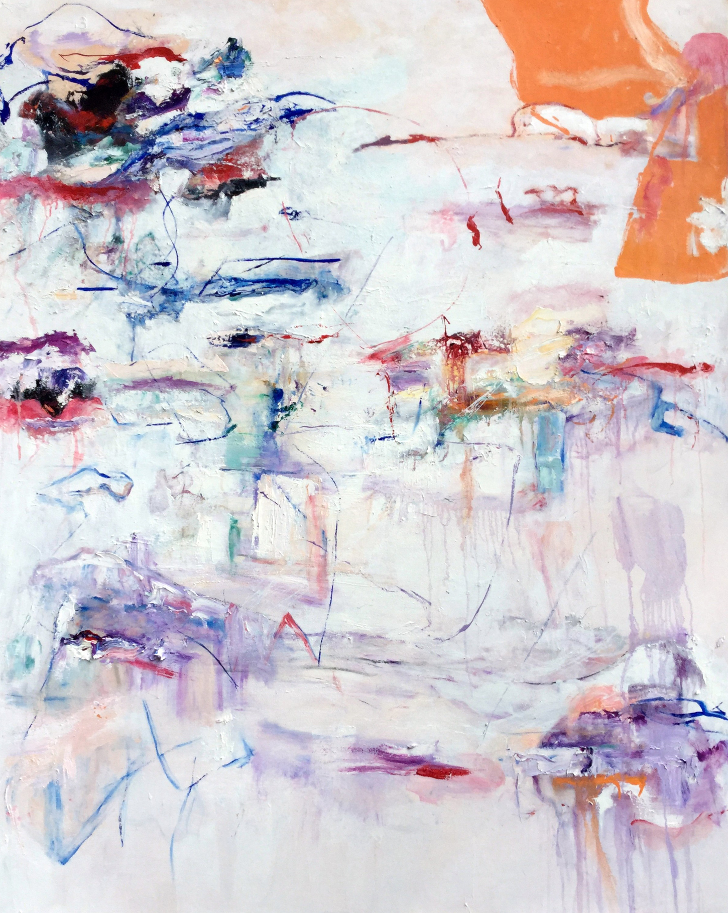  Katherine Borkowski-Byrne,  Notes to Myself , Oil on canvas, 60x48 