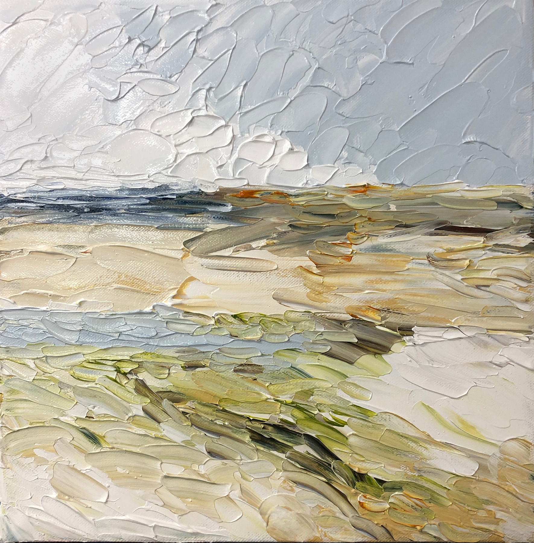   Provincetown, MA, a crylic on canvas, 12 x 12 inches 