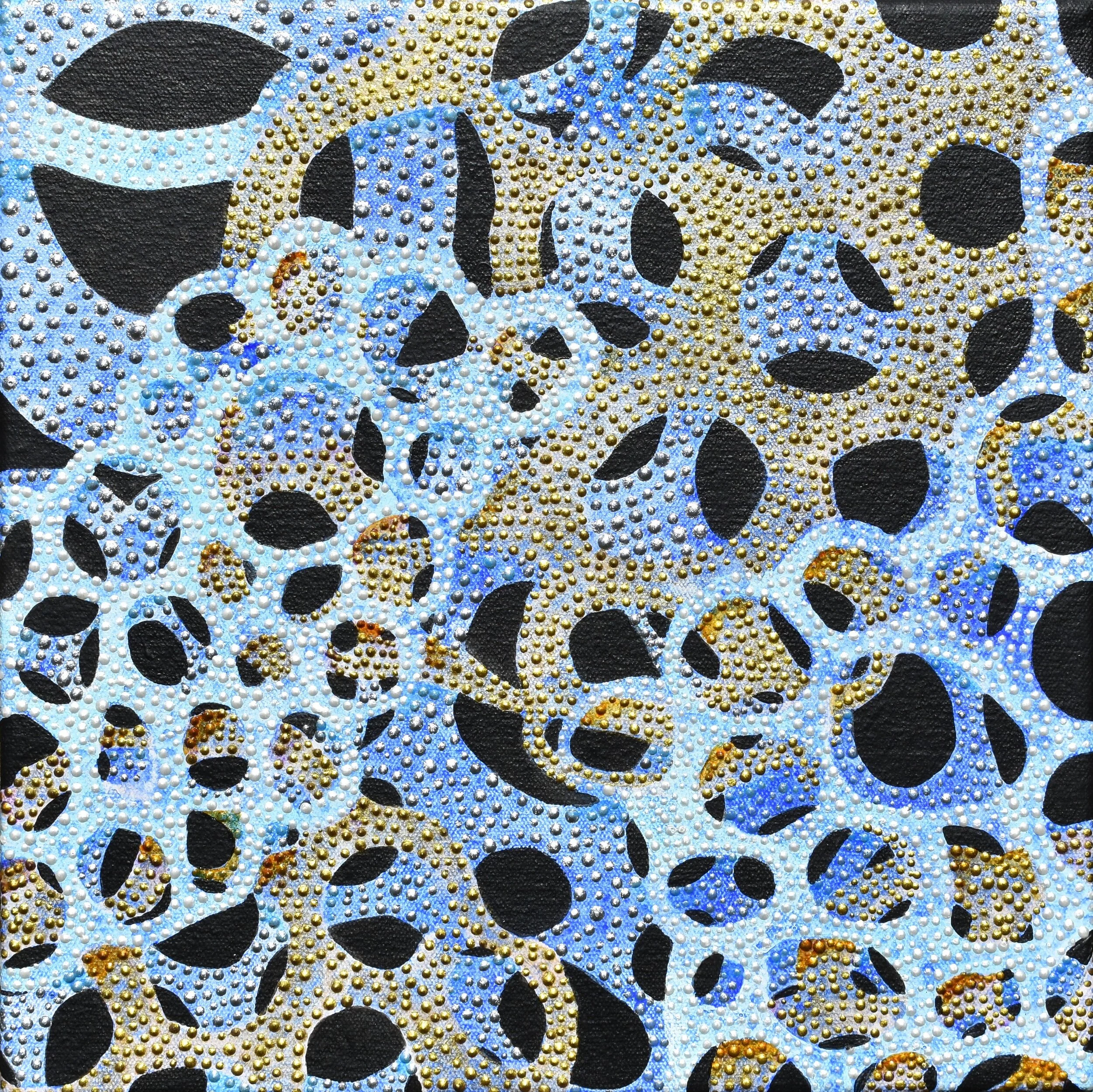 Denise Driscoll, Shimmer 10 , Acrylic on canvas, 12x12
