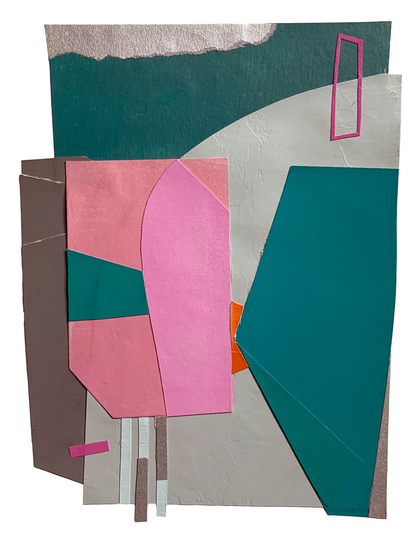 Object Thoughts 20, collage, 11 x 14 inches