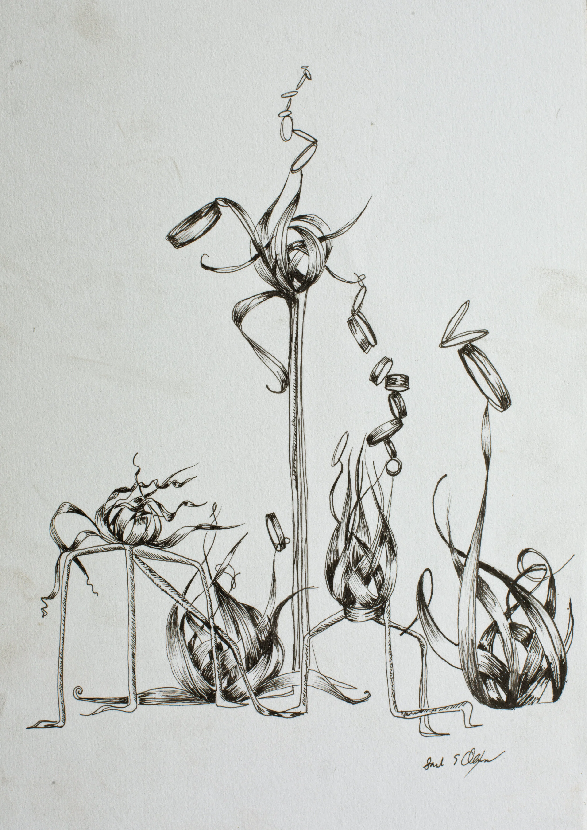 Alexander, The Gang’s All Here, Ink on Paper, 12x15
