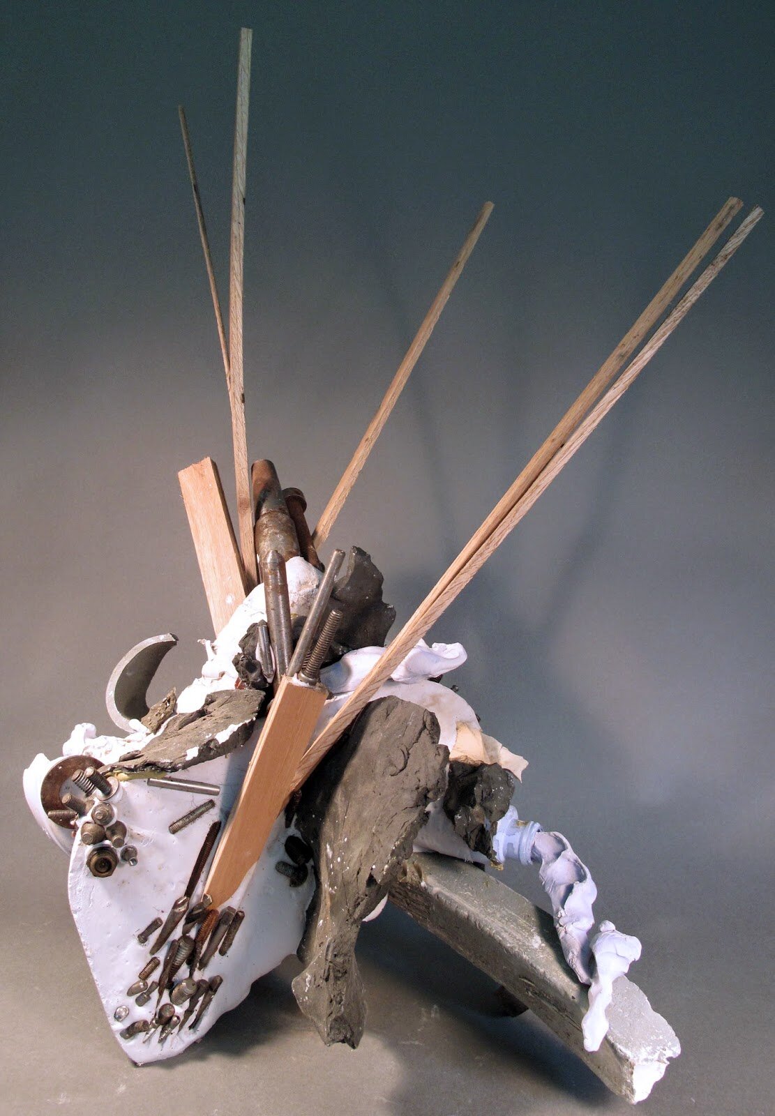  Sara Fine-Wilson,  From the Core,  Clay, Plaster, Metal, Found Objects, Silicone, 24x16x12 