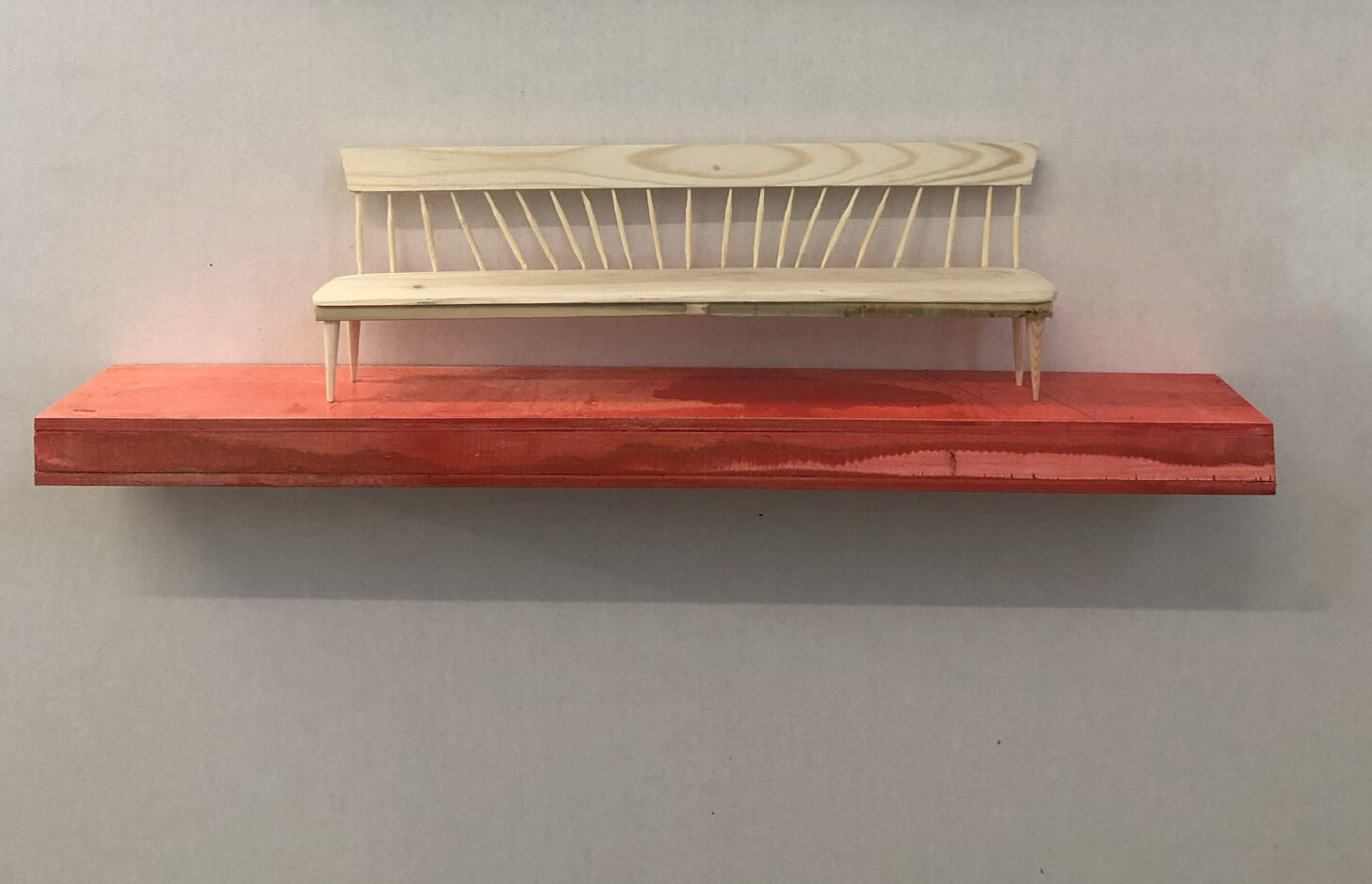  Daniel Zeese,  Bench 43 , Wood, 11x3x3 