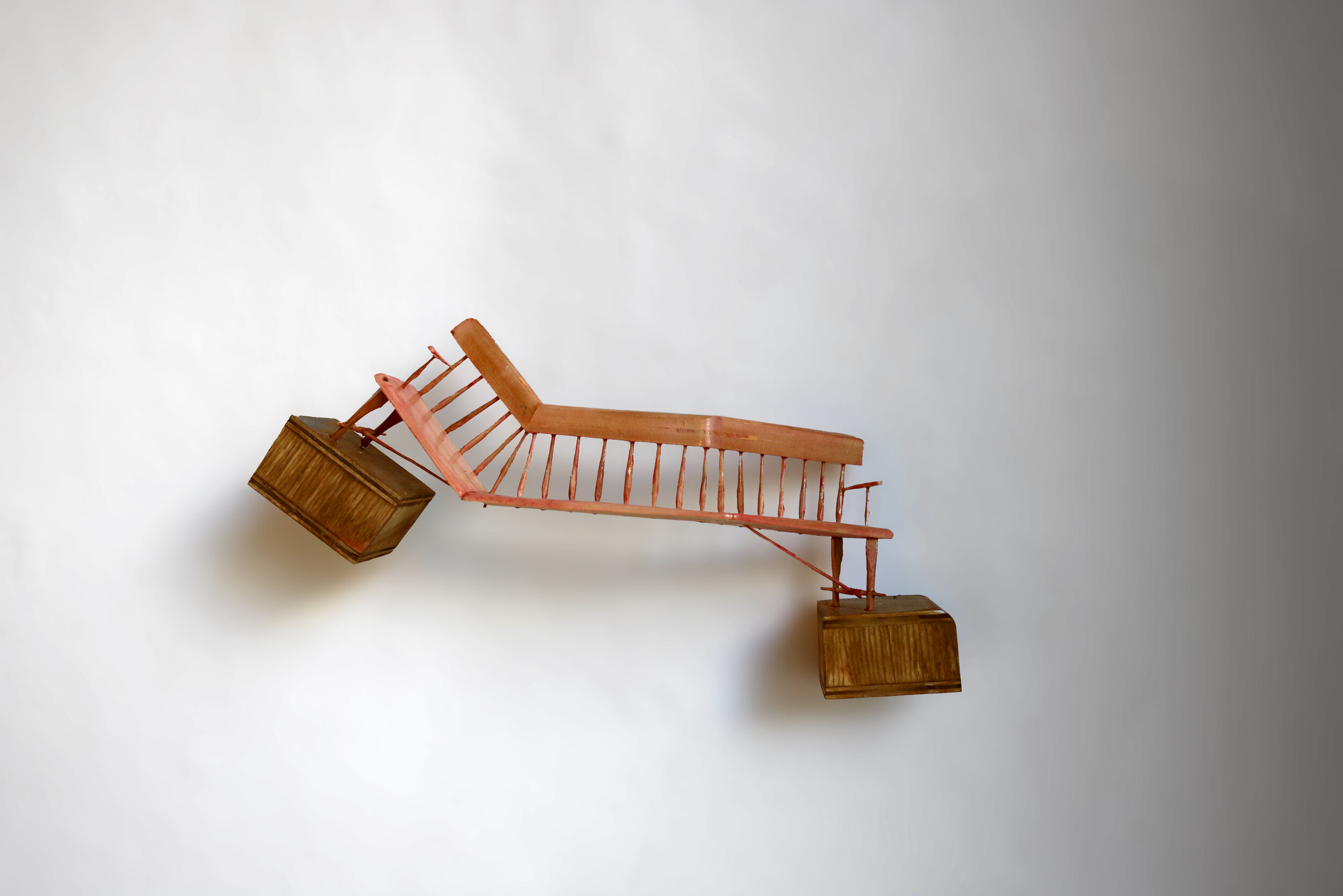  Daniel Zeese,  Bench 12 , Wood, 5x6x13 