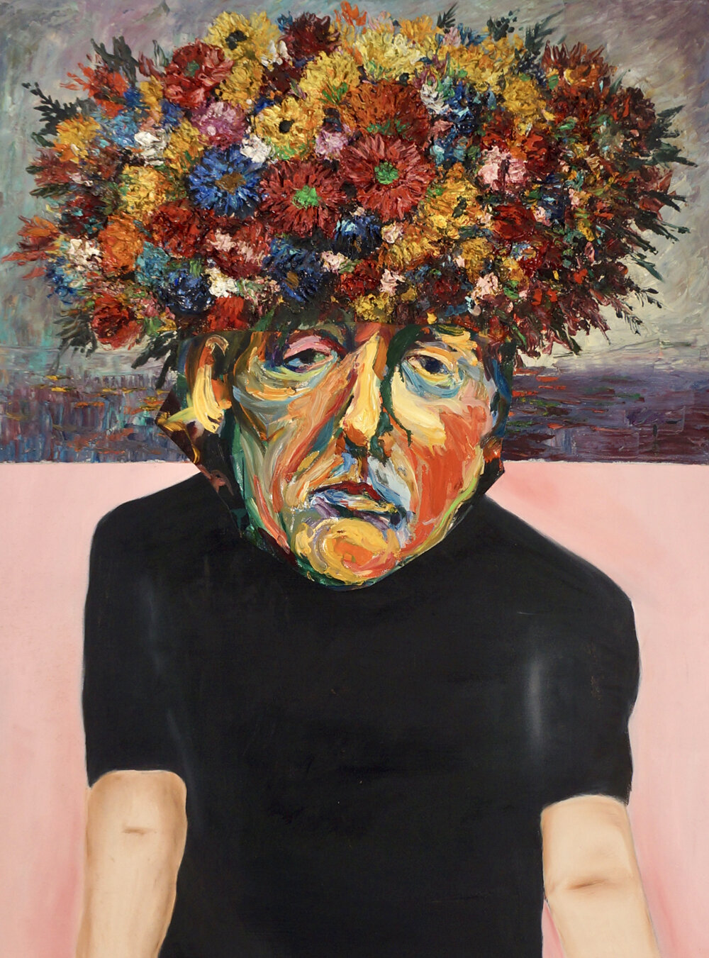 "Young Man with a Bouquet of his own Thoughts" by John Baker