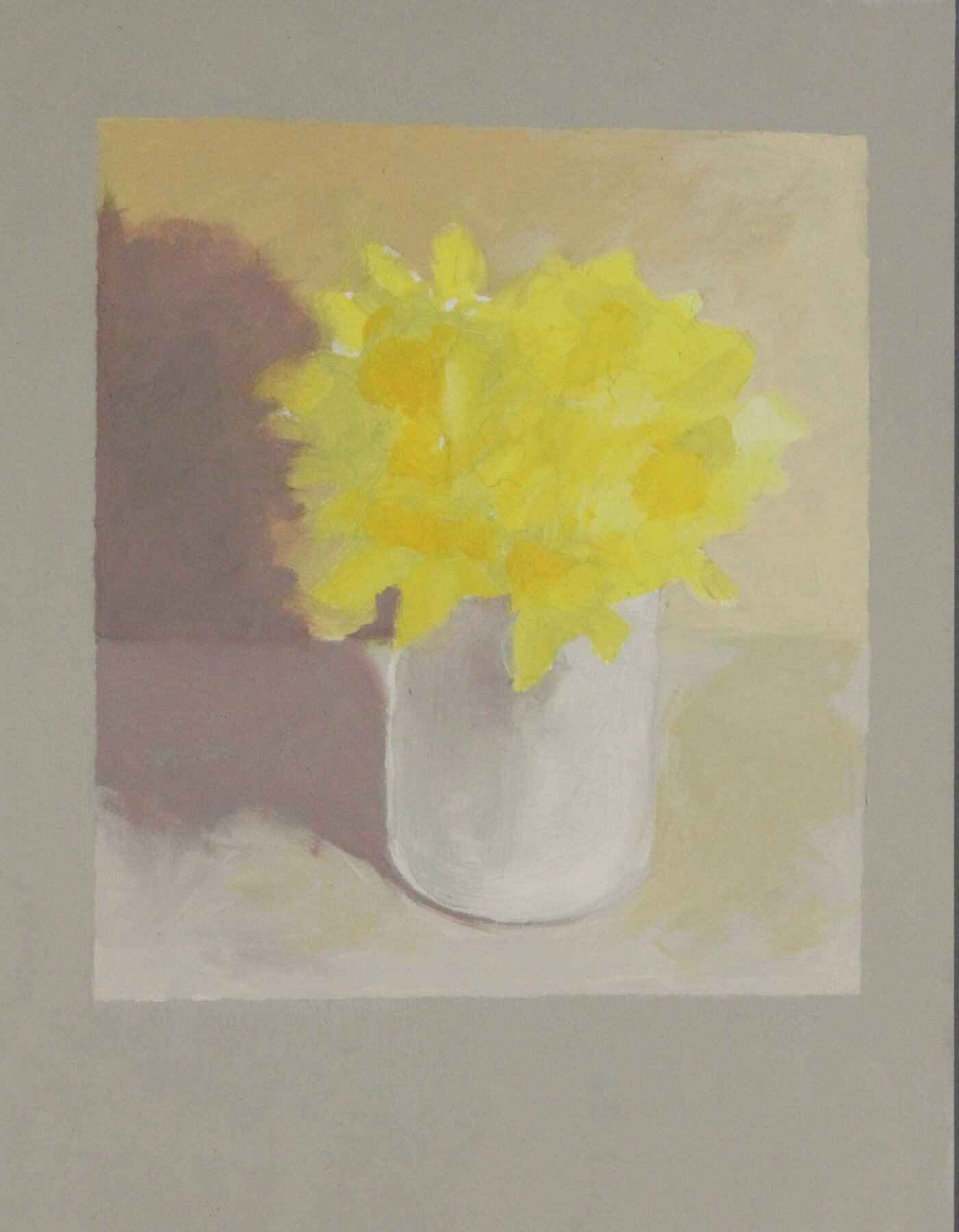 "Flower #3 (Yellow Flower)" by James Wilson Rayen (SOLD)