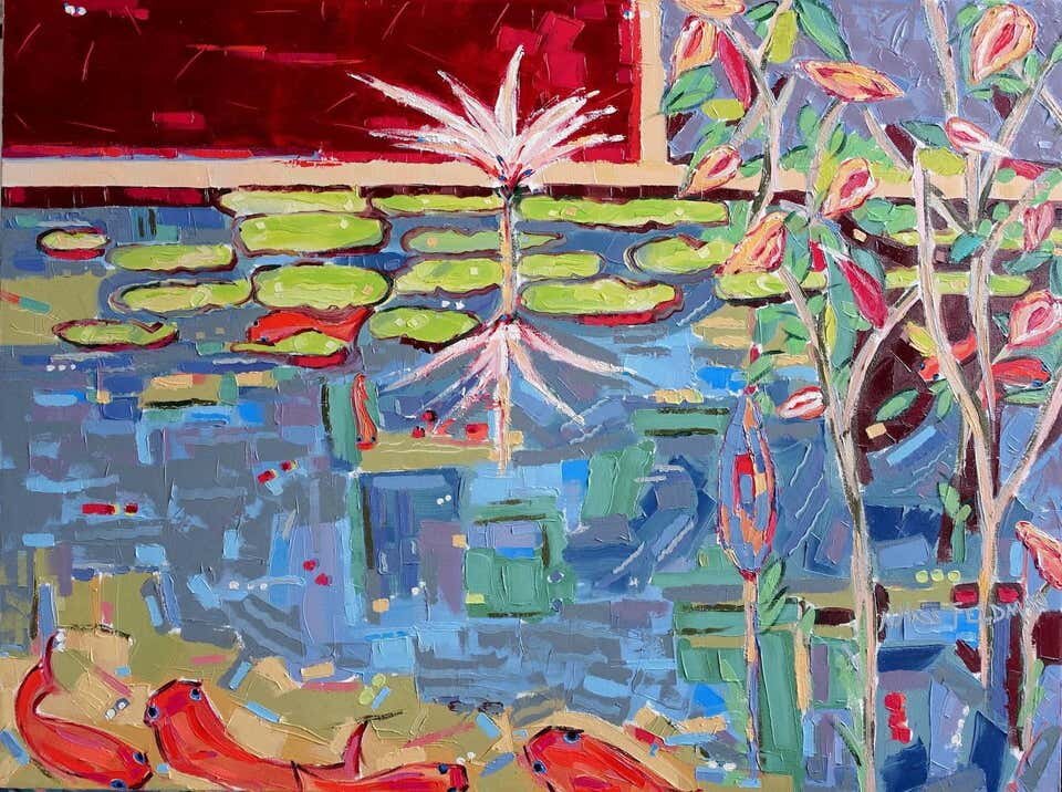 "Into the Pond 1" by Nan Hass Feldman