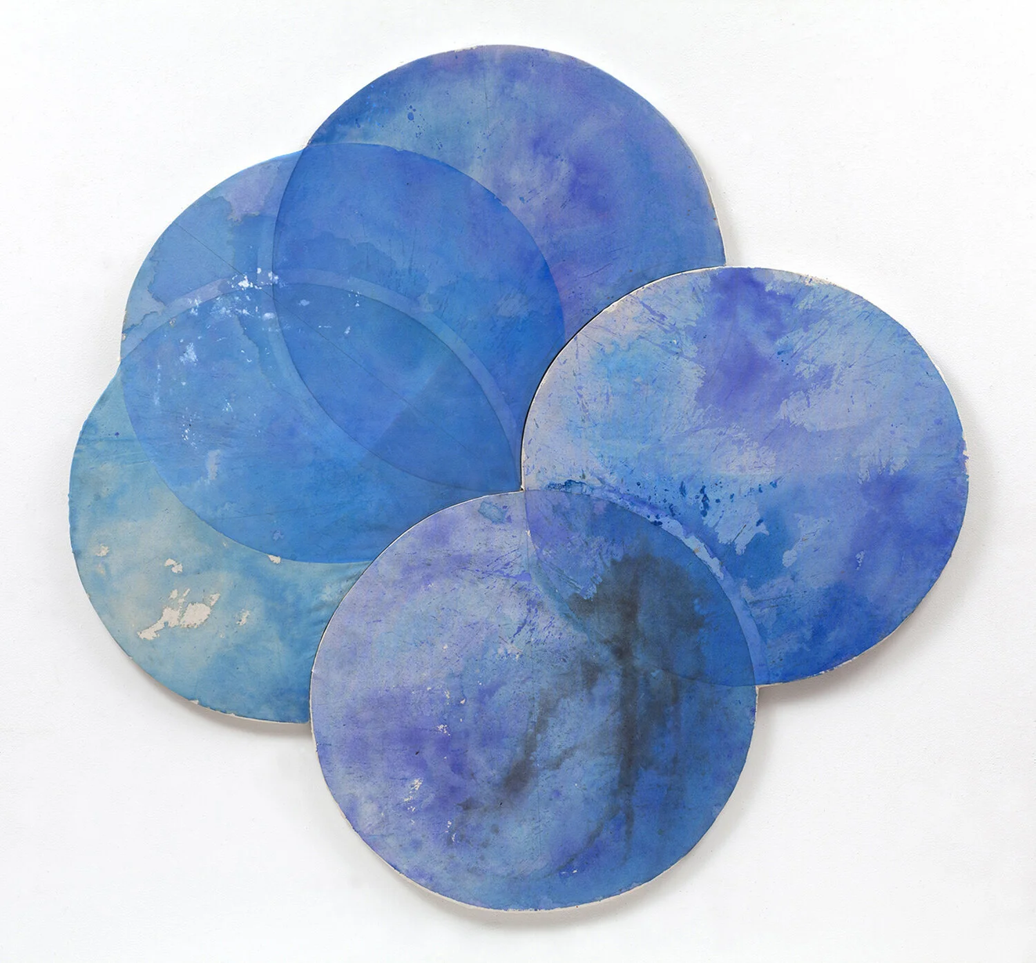 Clare Asch ”Convergence 14” Acrylic on canvas over wood panel 56 x 58 inches