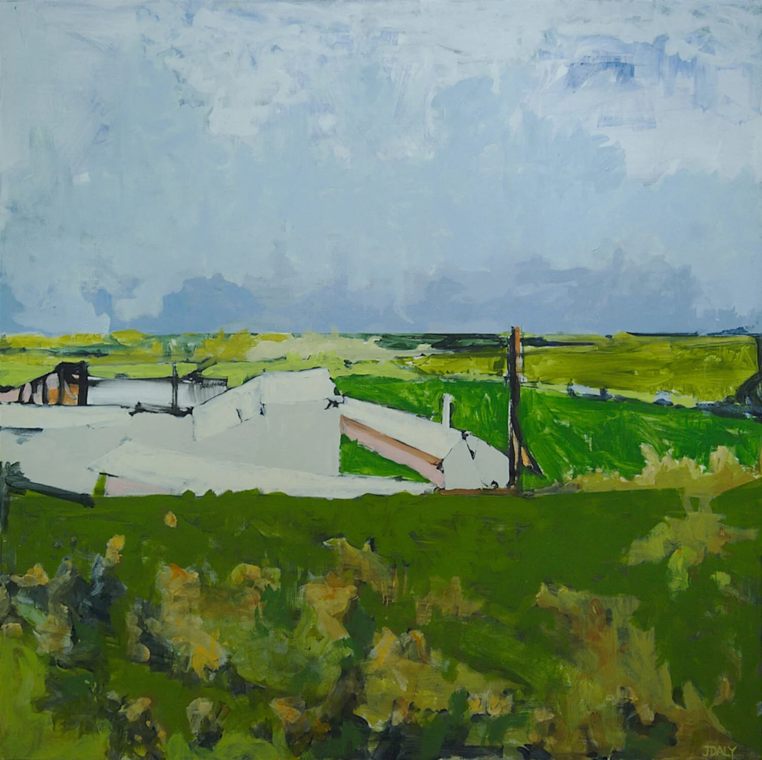 John Daly ”Adams VI” Acrylic on hardboard panel 36 x 36 inches