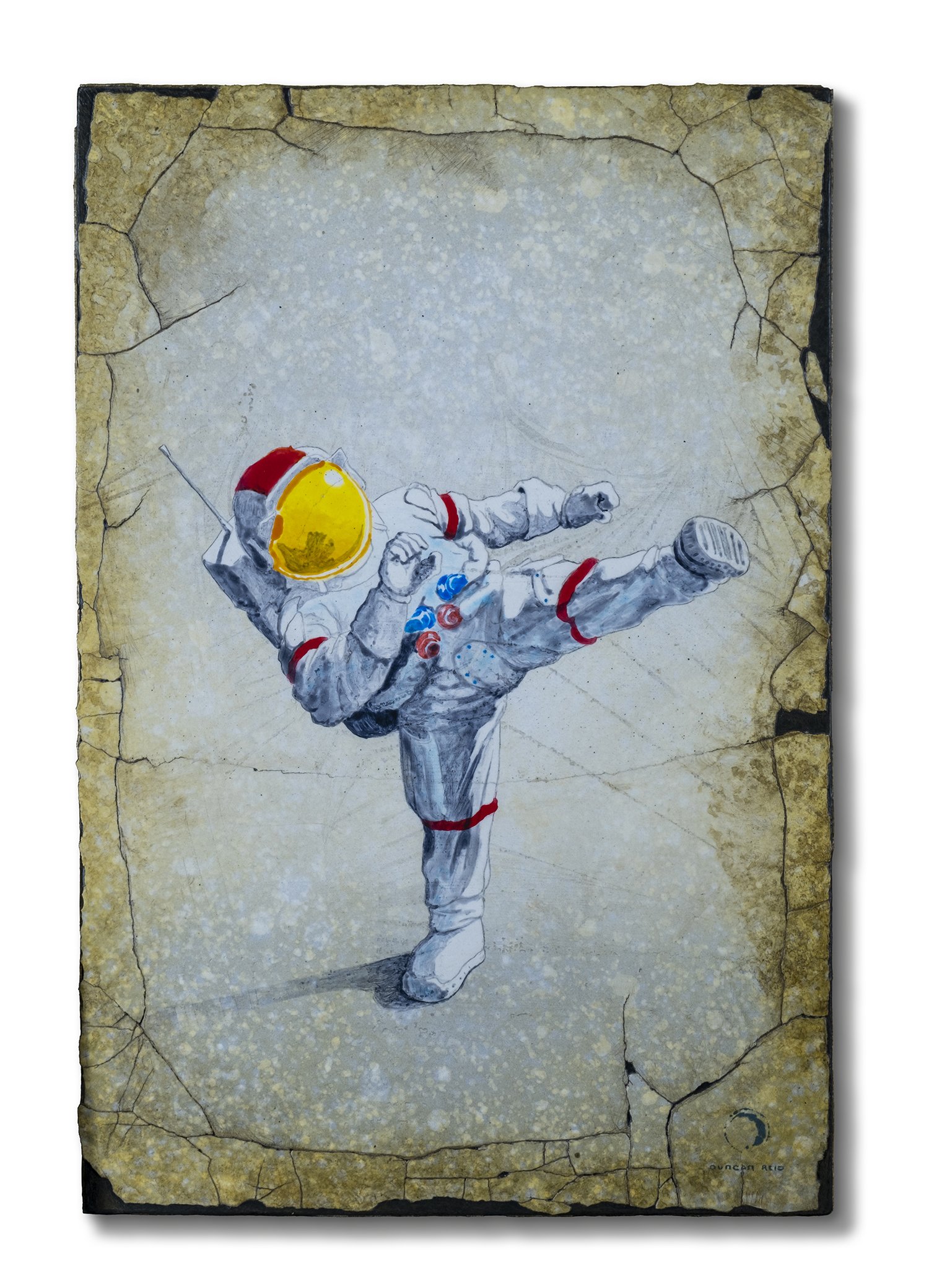Lunar Kung Fu, acrylic,15x10