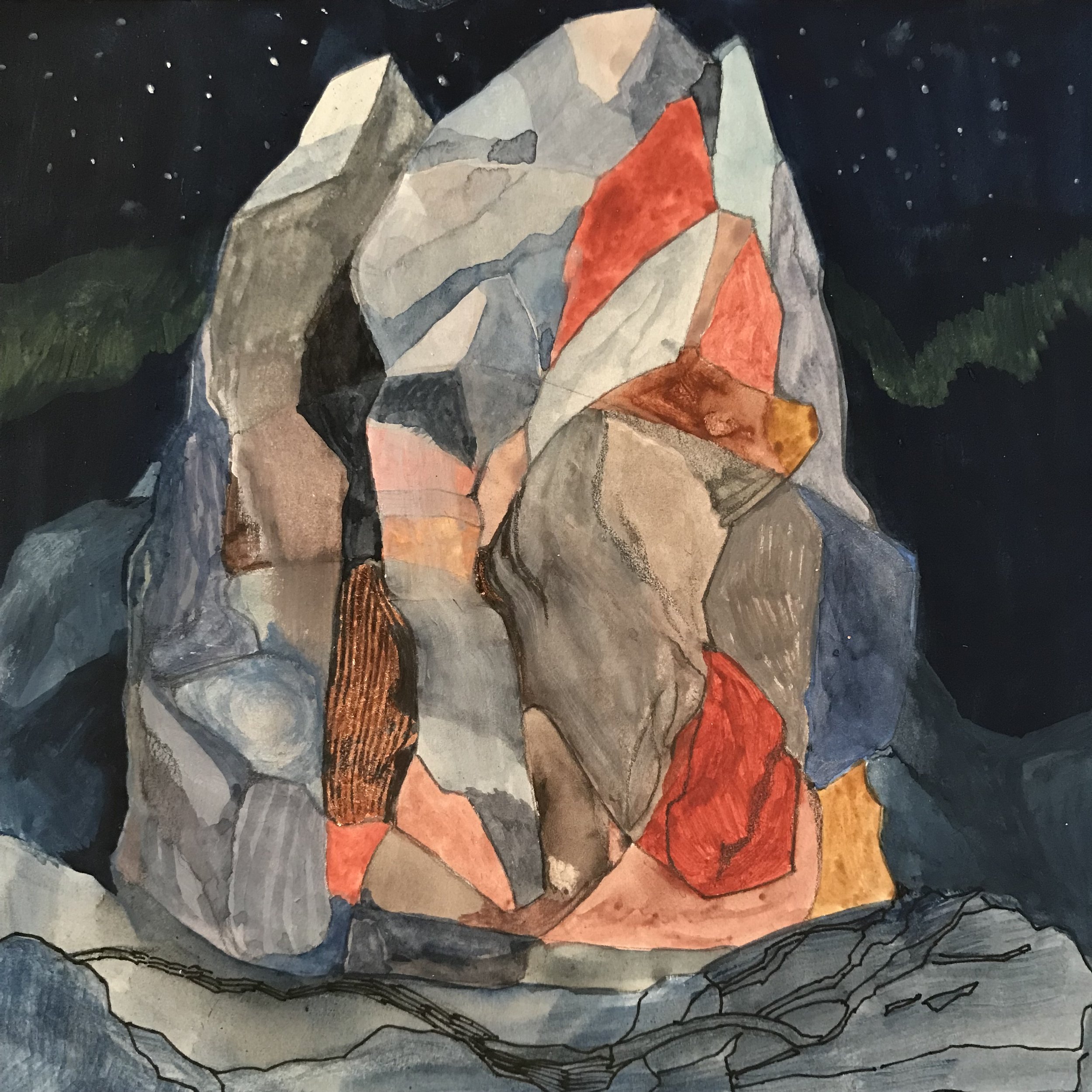 "Night Mountain" by Kathline Carr