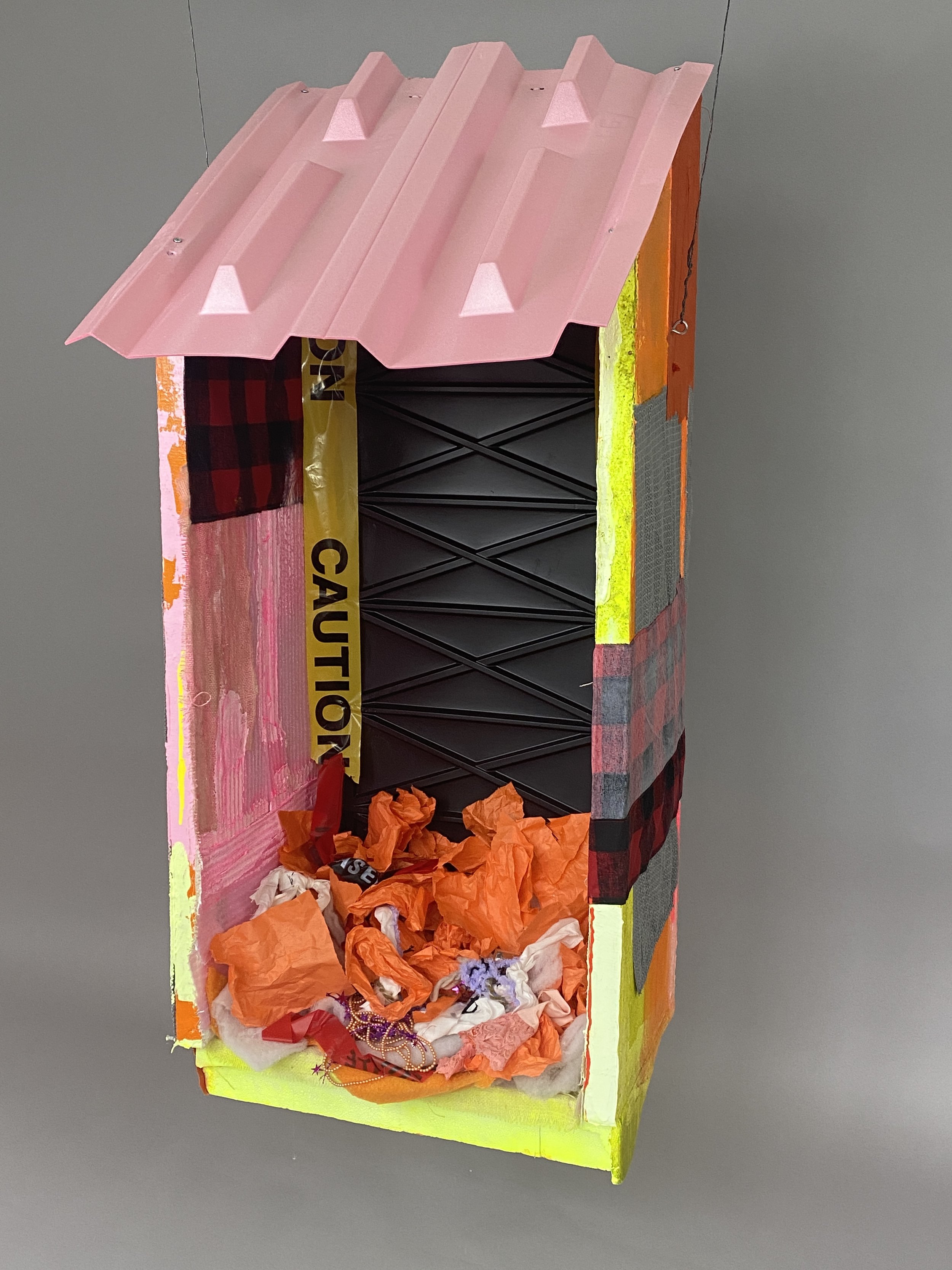    Hideout    Mixed Media, 52 x 24 x 21 inches 