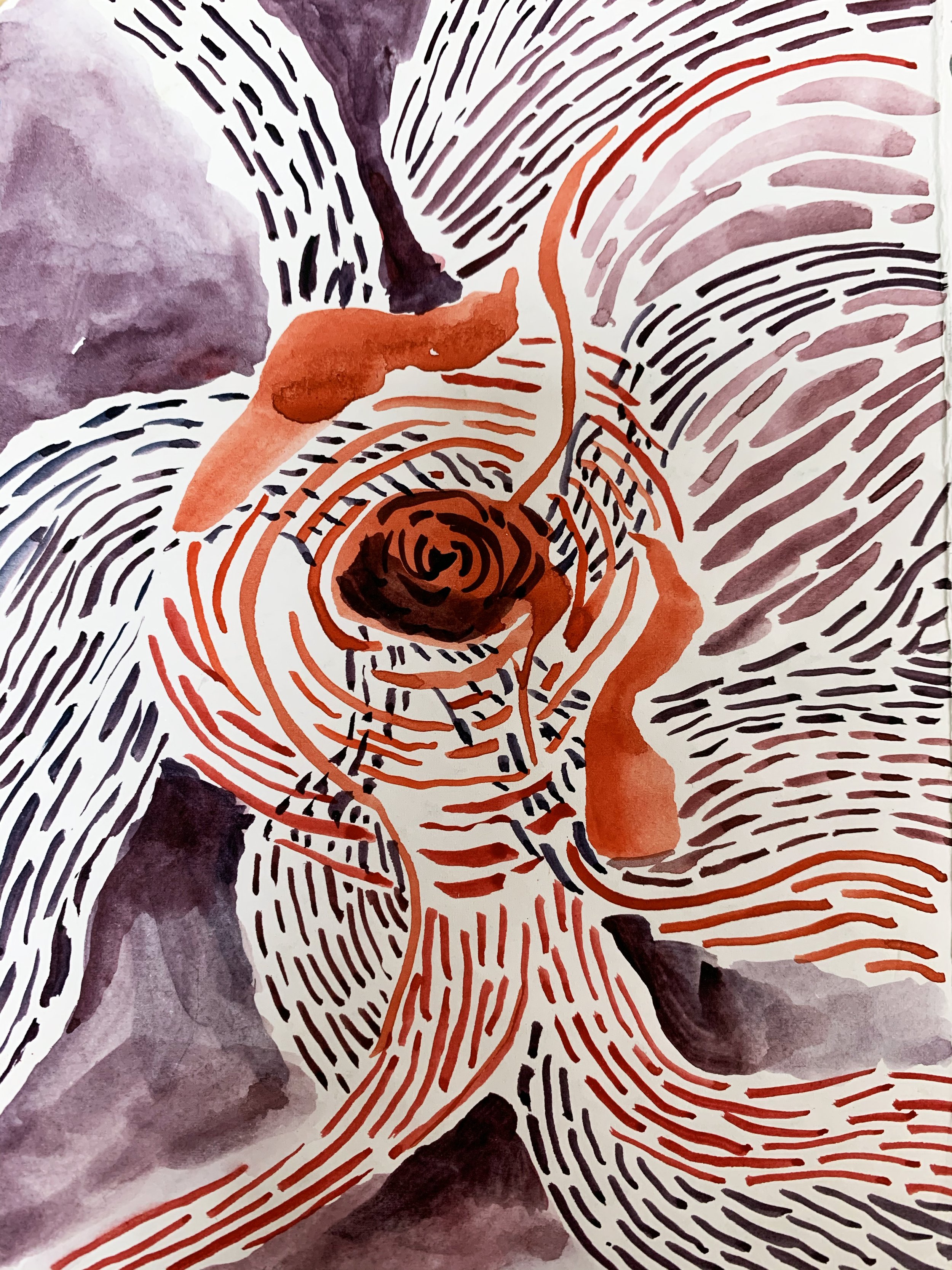    The Virus Series: 01 - Untitled    Watercolor, 3 x 5 inches 