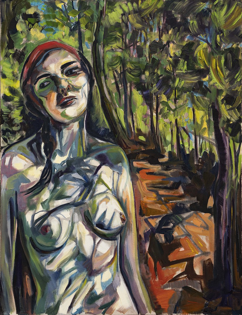    Midday Camo    oil on canvas, 35in x 27in 