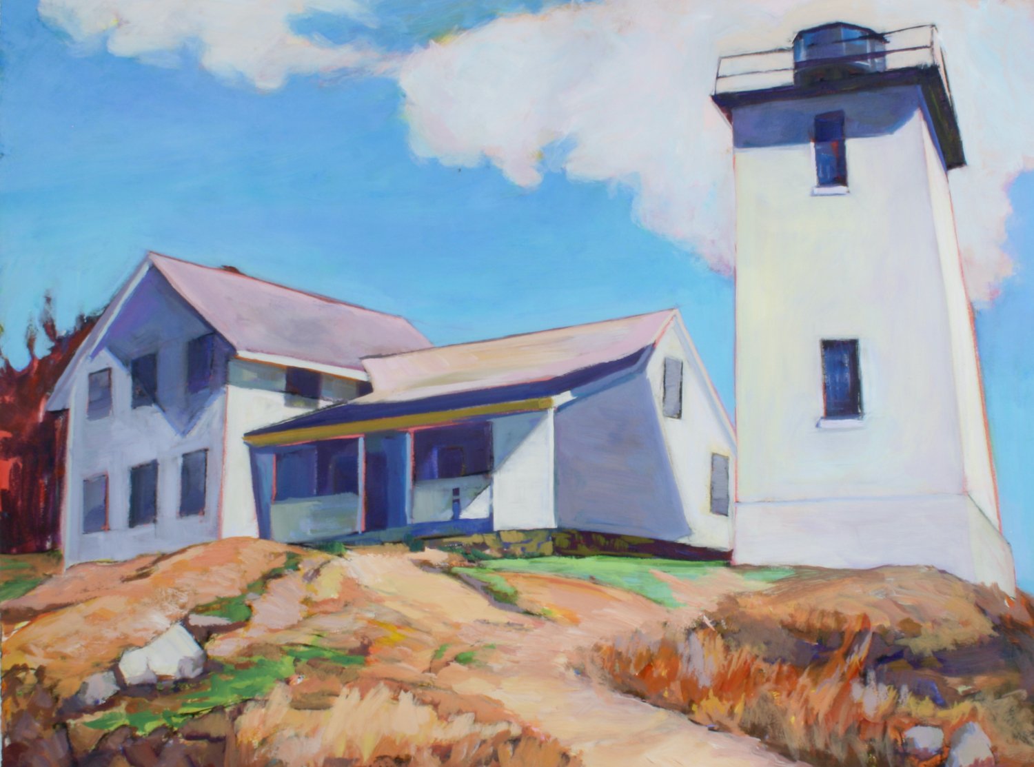   Buildings Swans Island Lighthouse   by Jill Pottle 