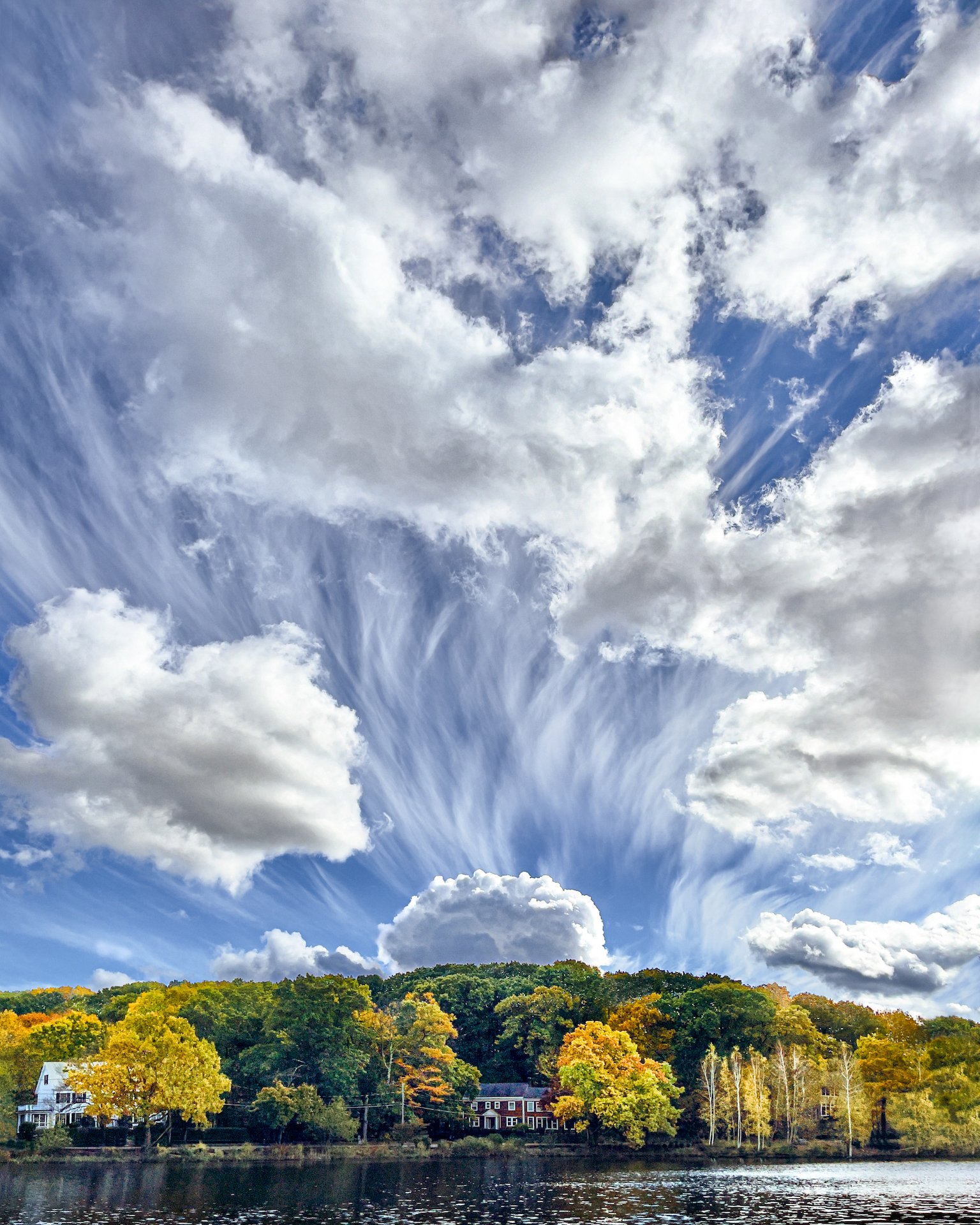   Bullough's Pond Cloudscape - Vesuvius   by Ellen Foust 