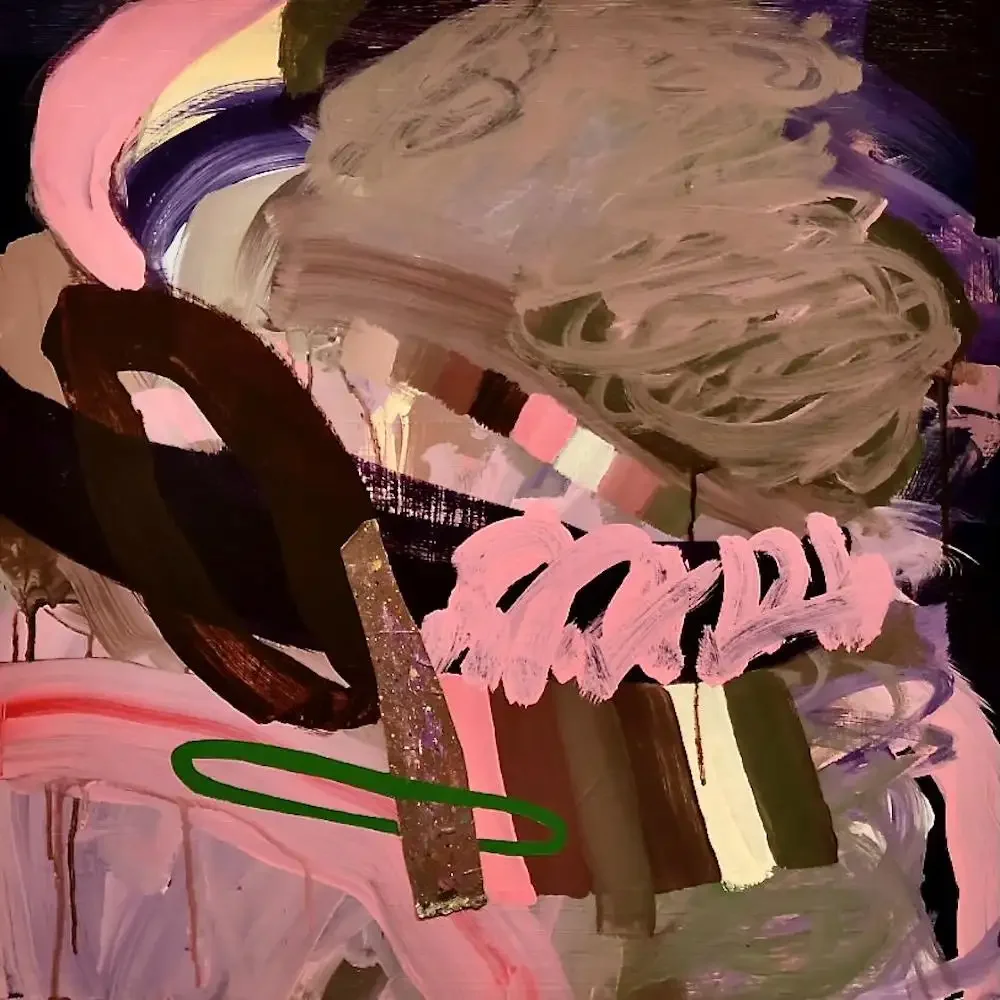 Anne Johnstone, "Cotton Candy Interference," Acrylic Painting, Available