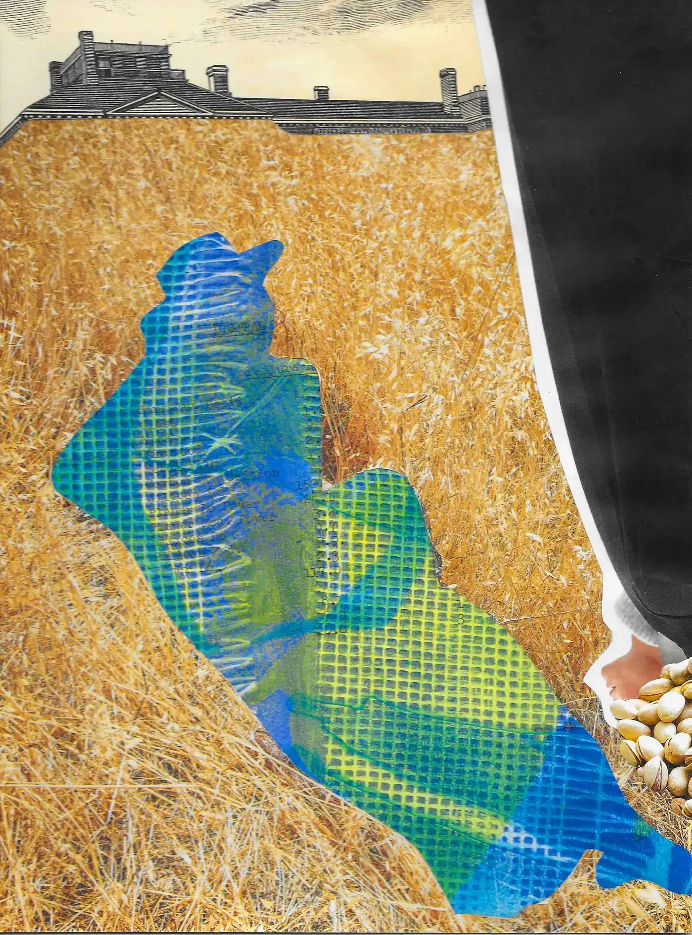 "A Golden Place," Mixed Media Collage