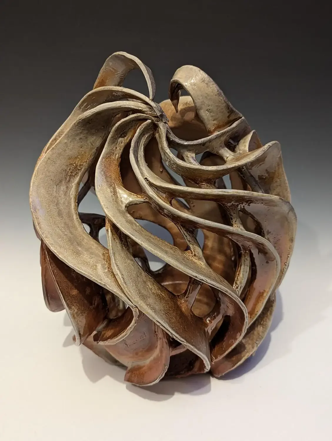 "Wave Sculpture #1," Ceramic Sculpture