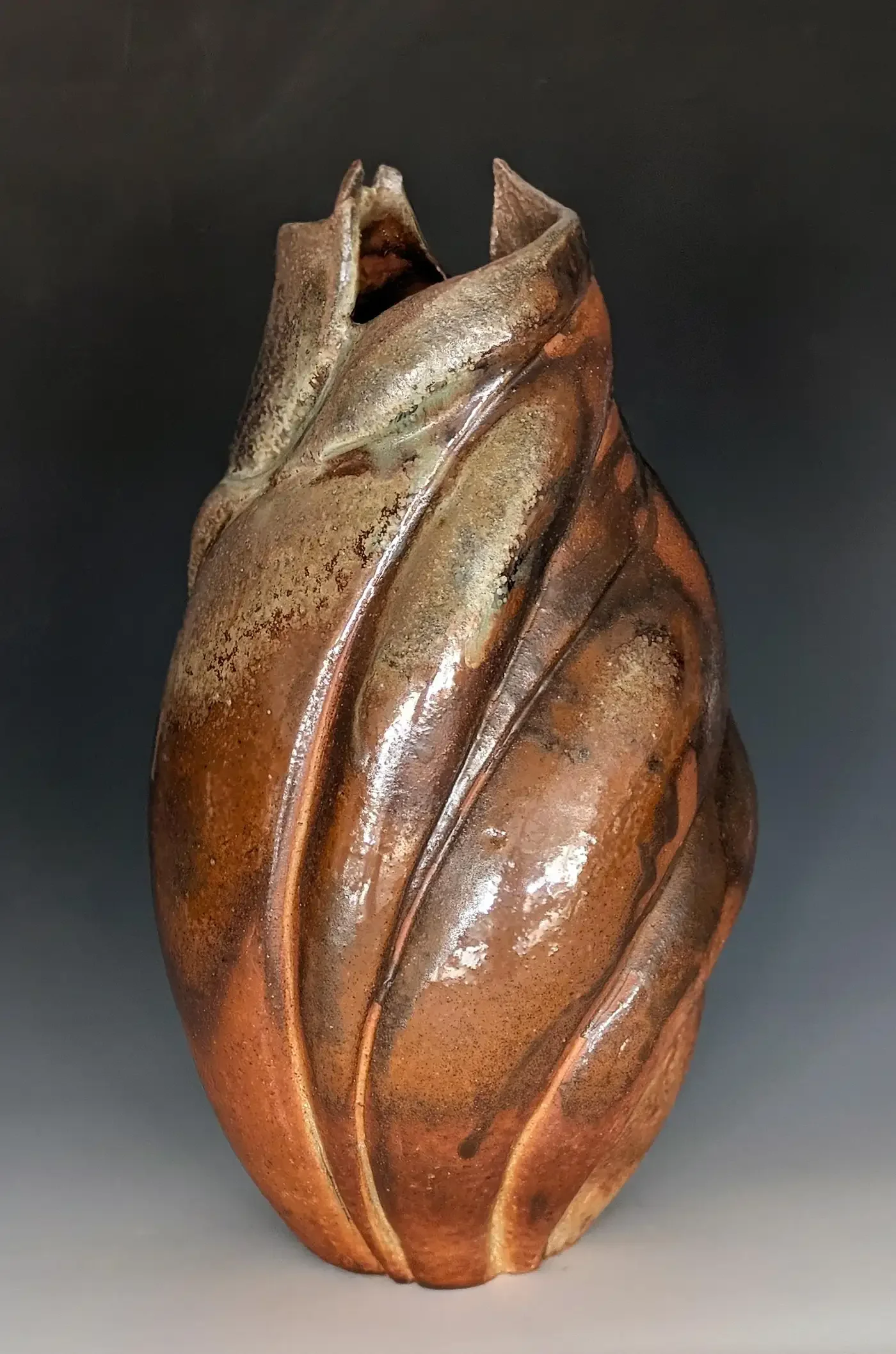 "Ash and Flame 2," Ceramic Sculpture