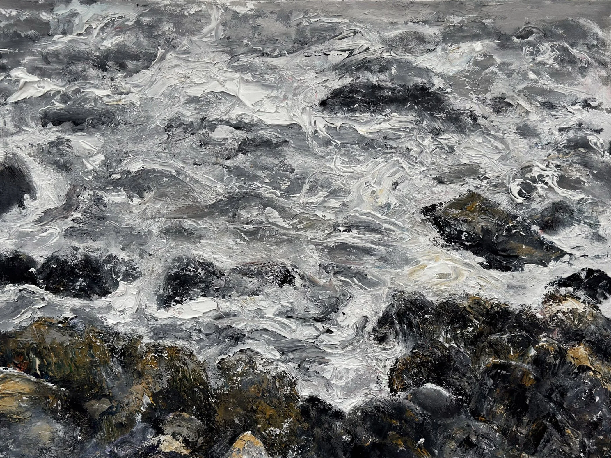 Katherine Borkowski-Byrne, "Oggin," Oil on Canvas, Available