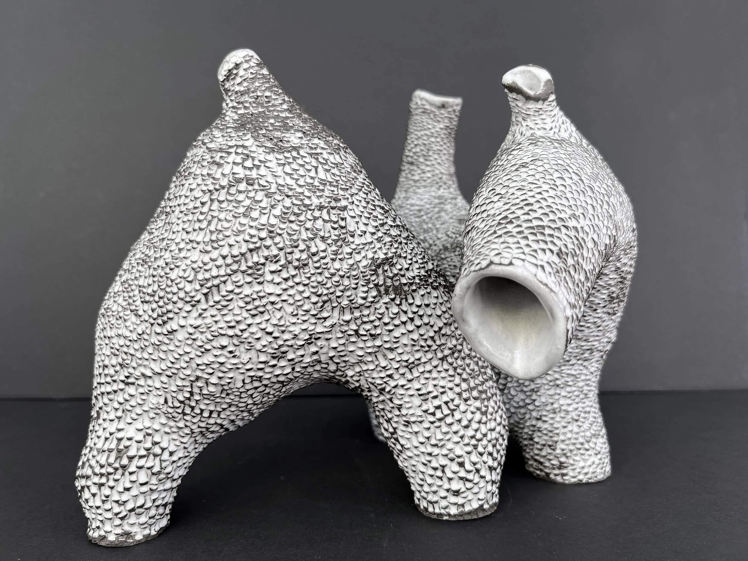 Tatiana Flis, "The Chicken and the Horse," Stoneware, Available