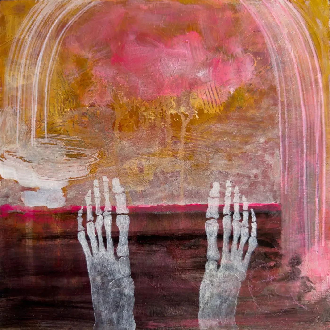 “Friendship,” Acrylic on Wood