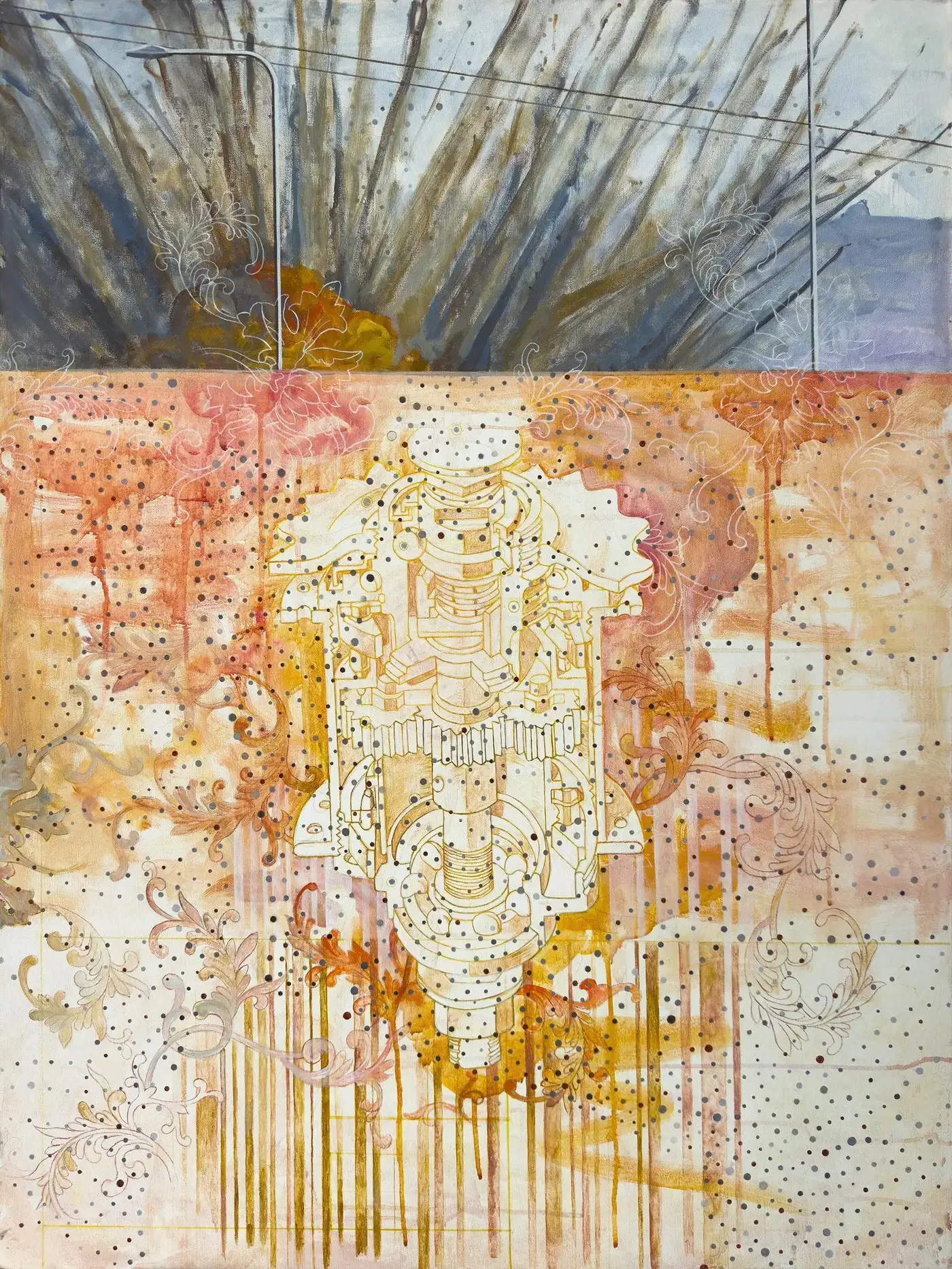 “Tomorrow is already here," Acrylic on Canvas